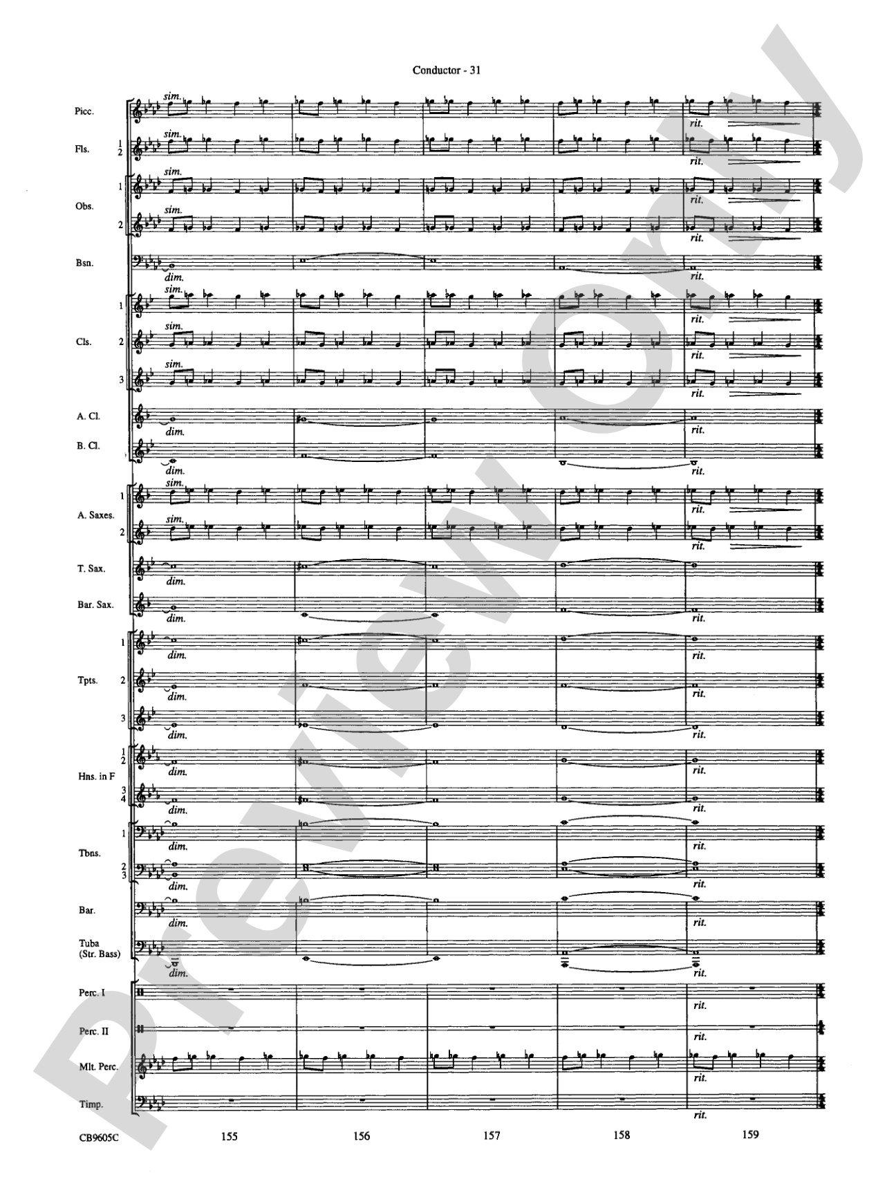 The Symphonic Gershwin: Concert Band Conductor Score & Parts