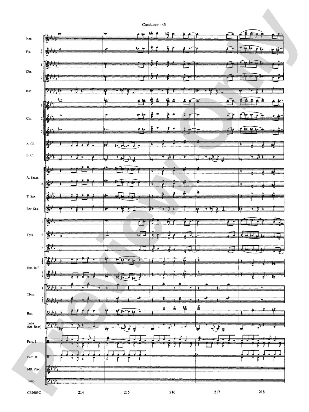 The Symphonic Gershwin: Concert Band Conductor Score & Parts