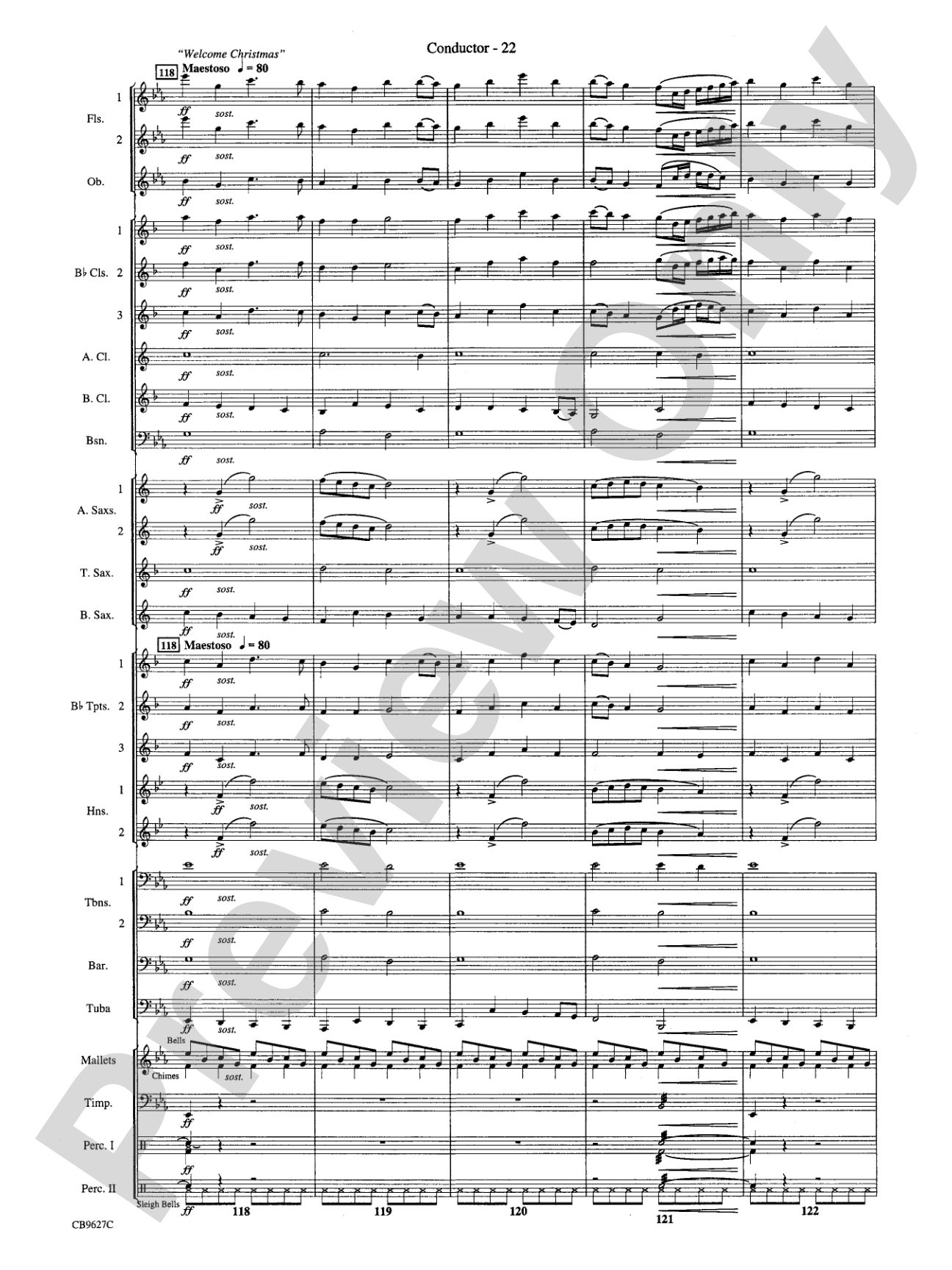 How the Grinch Stole Christmas: Concert Band Conductor Score & Parts