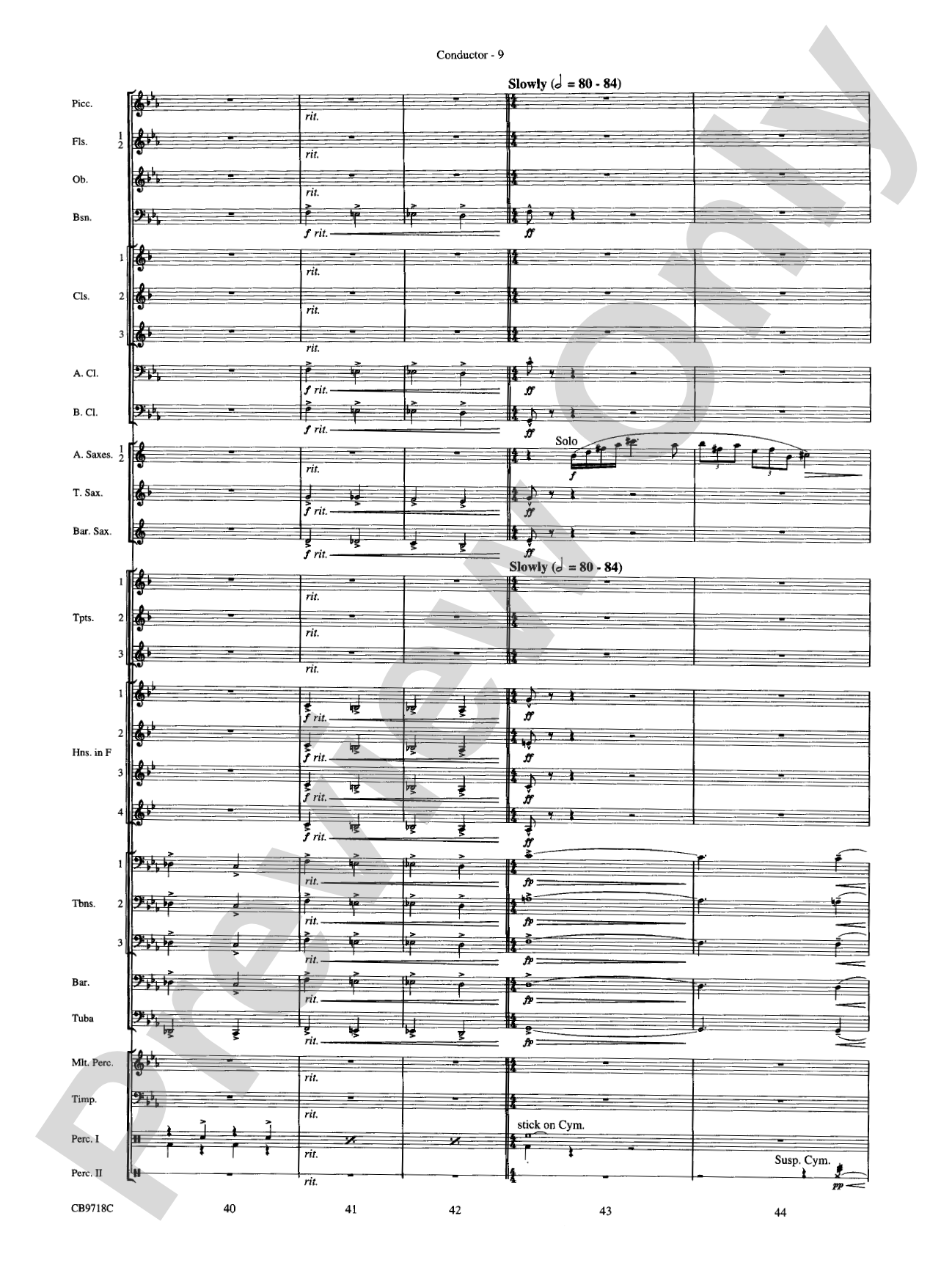 Gershwin! (Medley): Concert Band Conductor Score & Parts