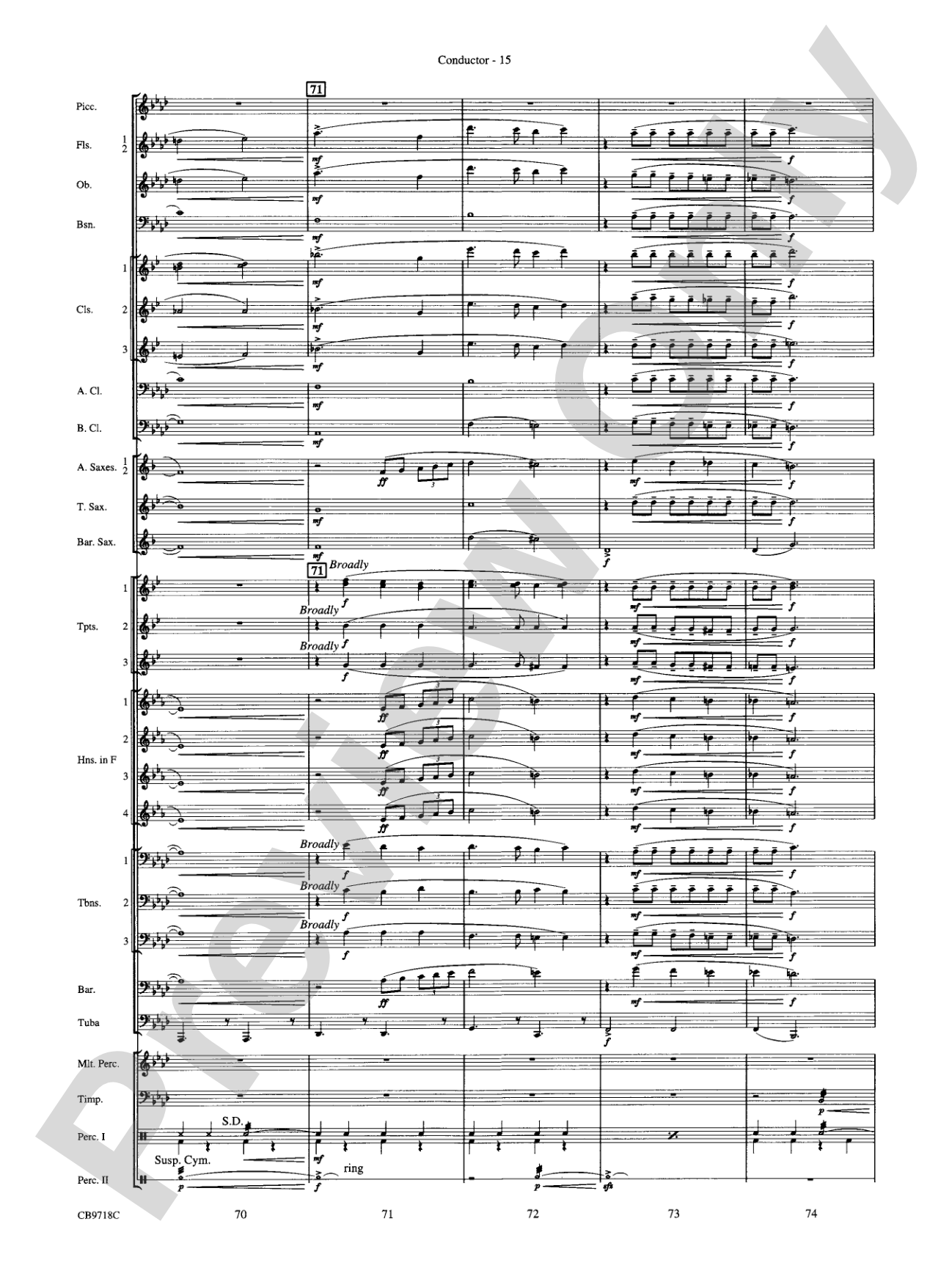 Gershwin! (Medley): Concert Band Conductor Score & Parts