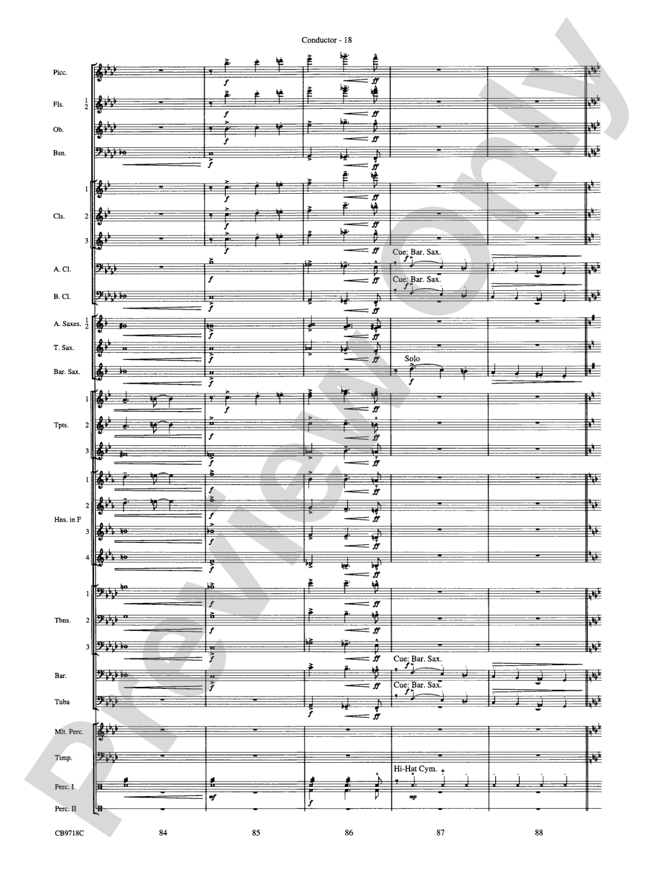 Gershwin! (Medley): Concert Band Conductor Score & Parts