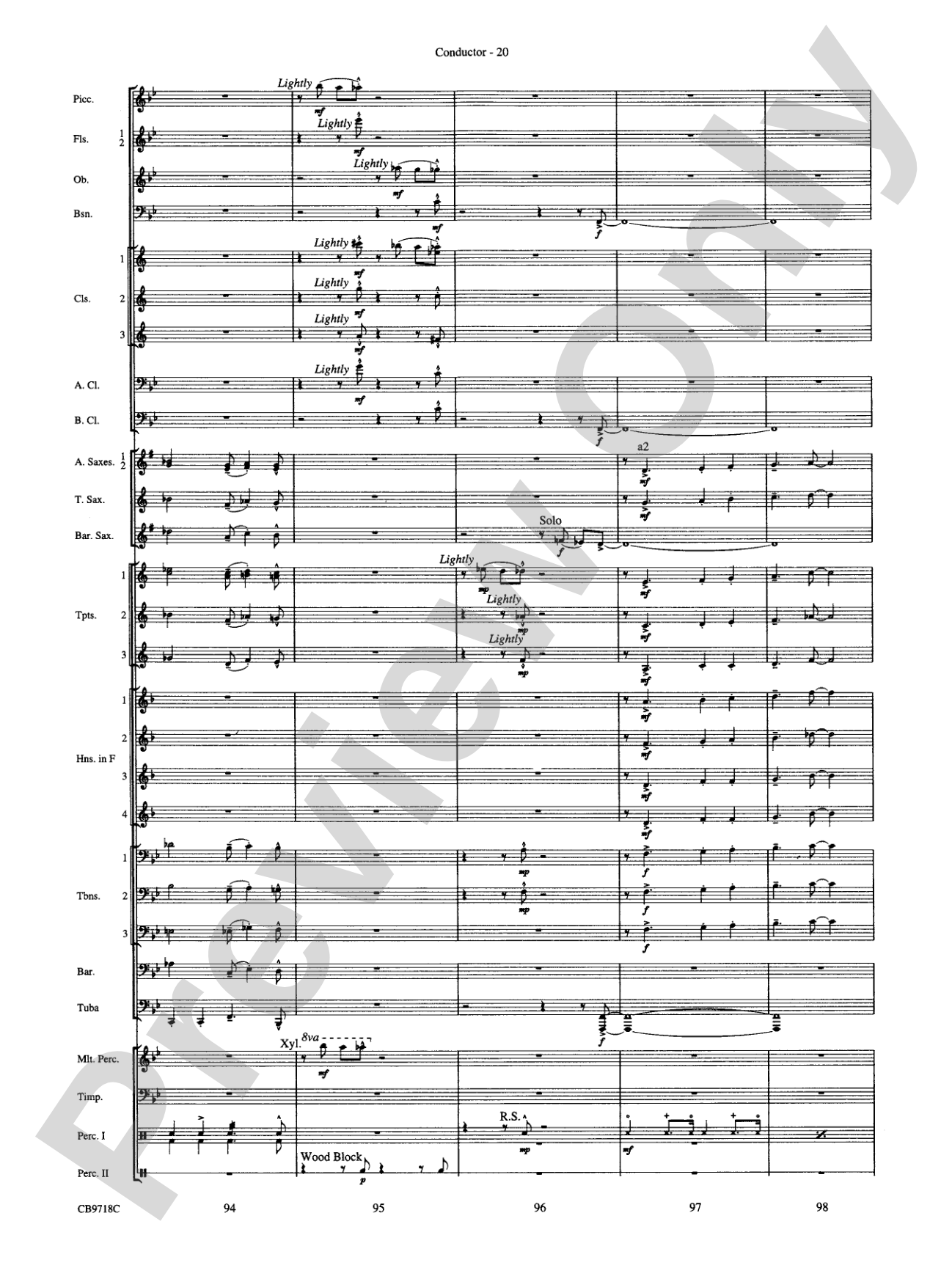Gershwin! (Medley): Concert Band Conductor Score & Parts