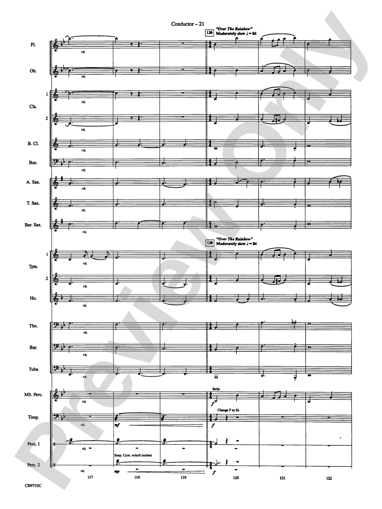 The Wizard of Oz, Highlights from: Concert Band Conductor Score & Parts