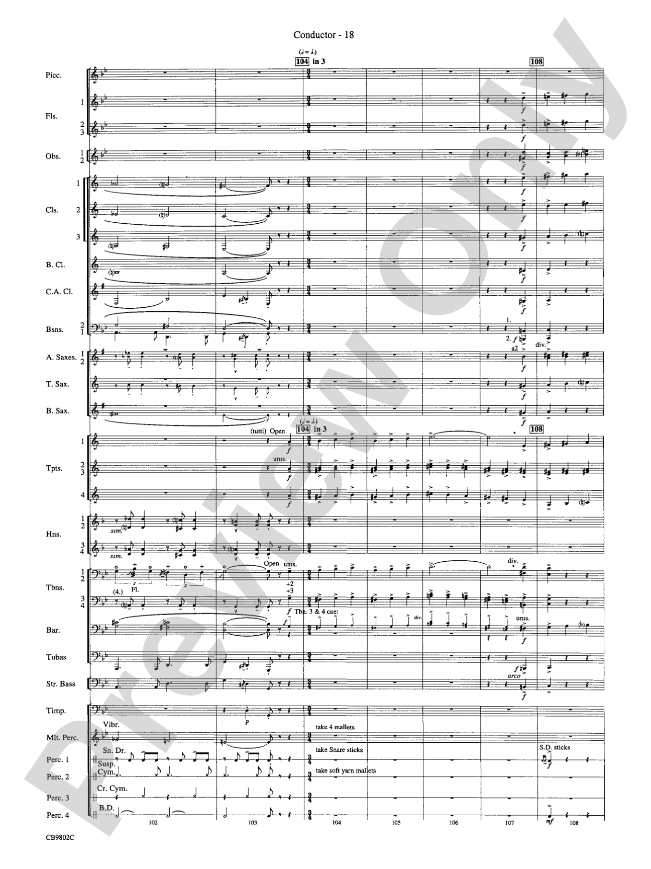 Porgy and Bess® (Medley): Concert Band Conductor Score & Parts
