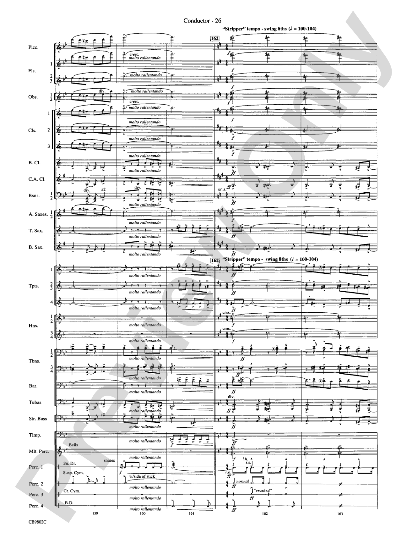 Porgy and Bess® (Medley): Concert Band Conductor Score & Parts
