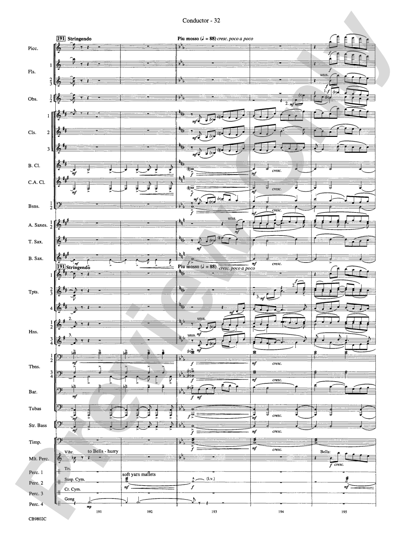 Porgy and Bess® (Medley): Concert Band Conductor Score & Parts