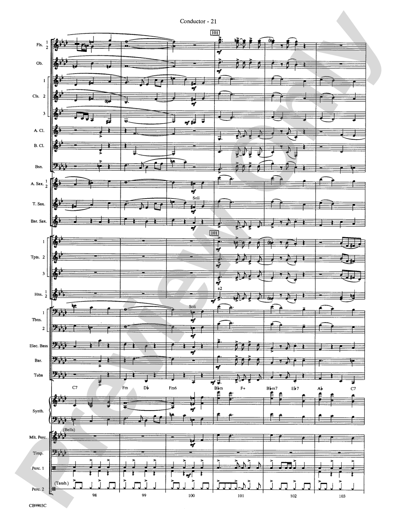 007 -- A James Bond Medley: Concert Band Conductor Score & Parts