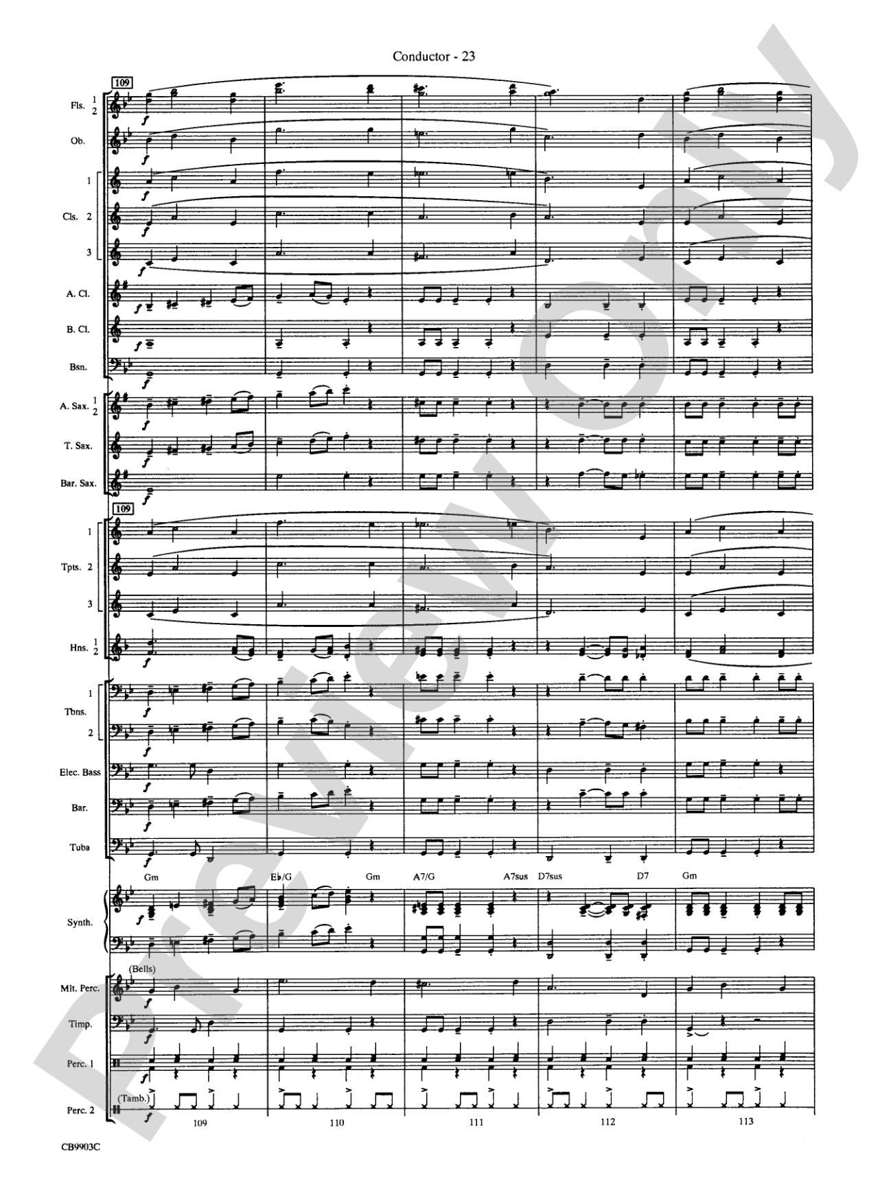 007 -- A James Bond Medley: Concert Band Conductor Score & Parts