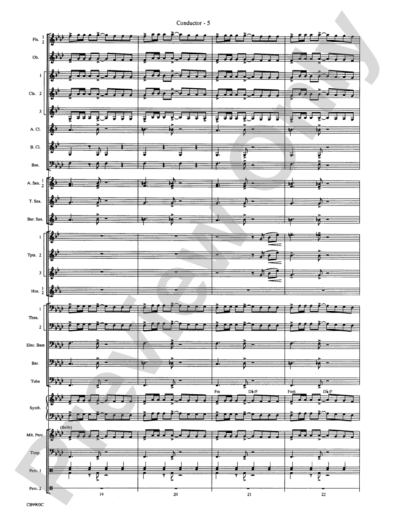 007 -- A James Bond Medley: Concert Band Conductor Score & Parts