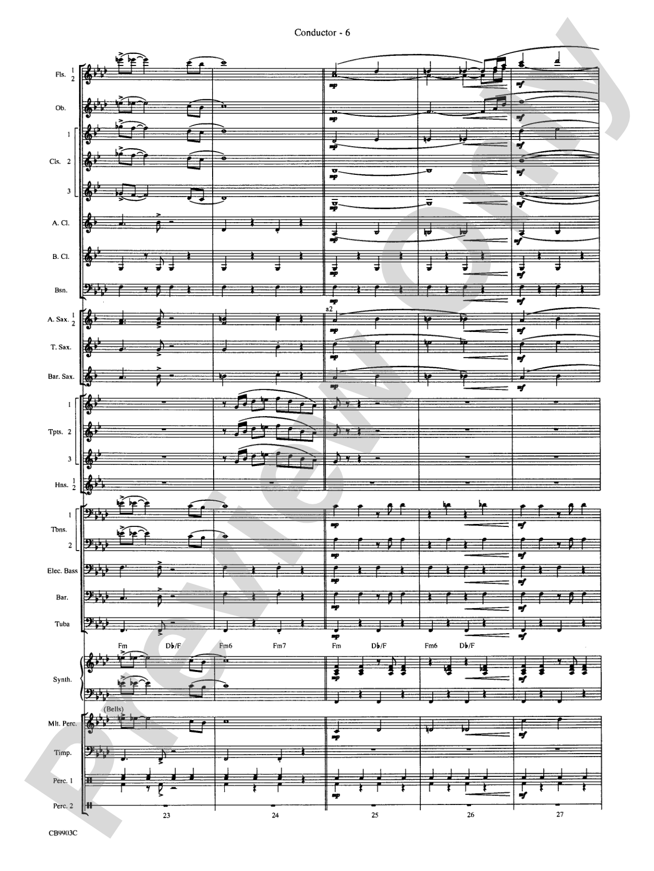 007 -- A James Bond Medley: Concert Band Conductor Score & Parts