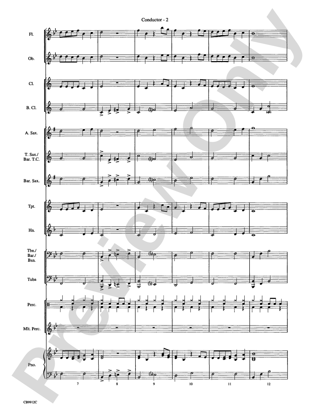 The Flintstones Meet the Jetsons: Concert Band Conductor Score & Parts