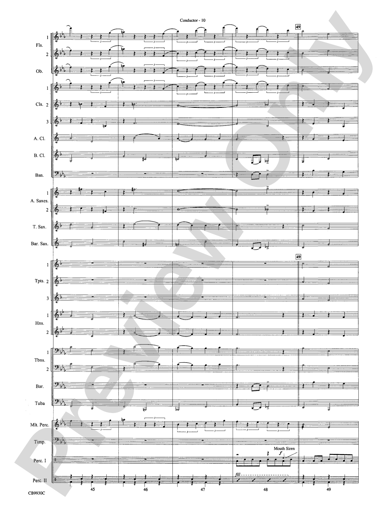 The Pink Panther Meets the Flintstones: Concert Band Conductor Score & Parts