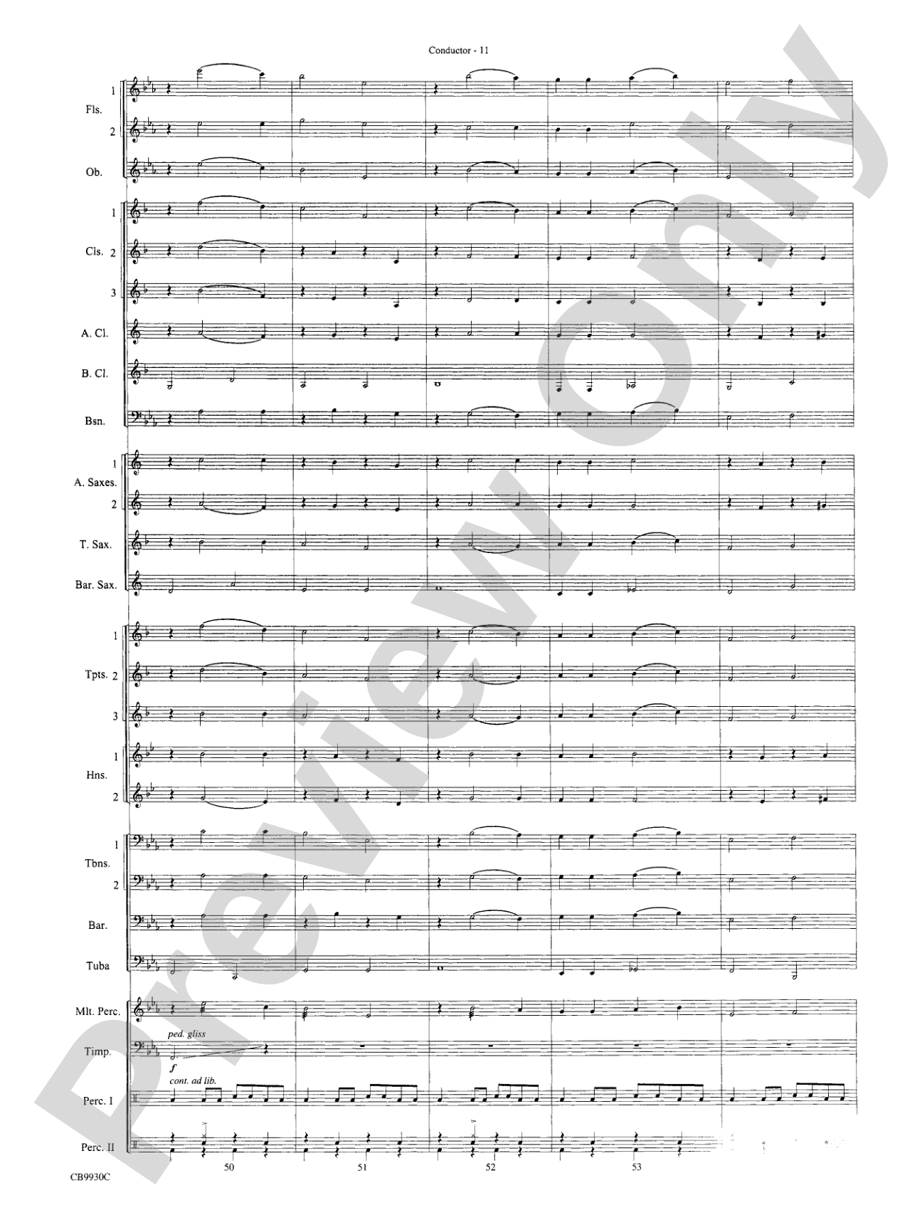 The Pink Panther Meets the Flintstones: Concert Band Conductor Score & Parts