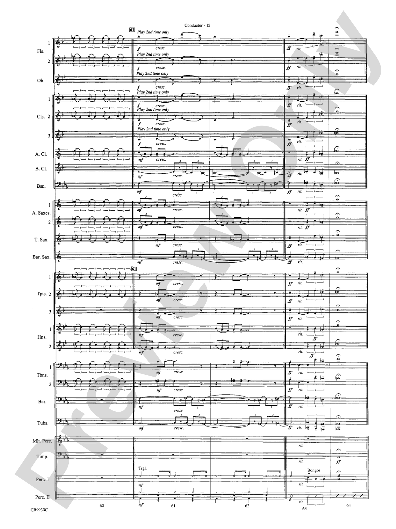The Pink Panther Meets the Flintstones: Concert Band Conductor Score & Parts