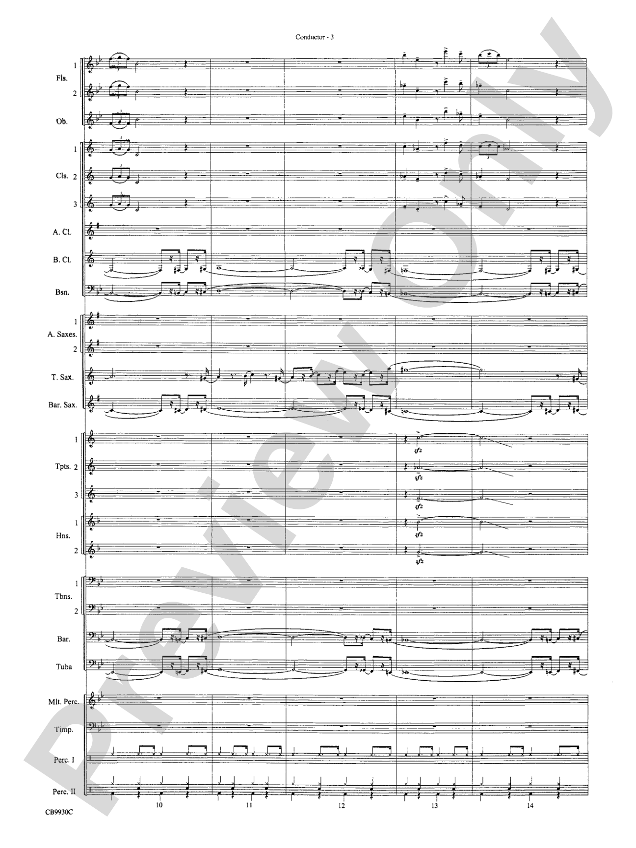 The Pink Panther Meets the Flintstones: Concert Band Conductor Score & Parts