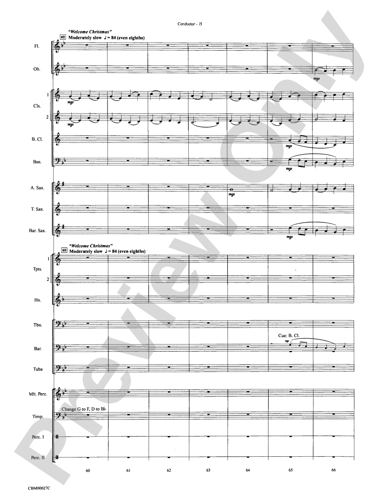 How the Grinch Stole Christmas: Concert Band Conductor Score & Parts