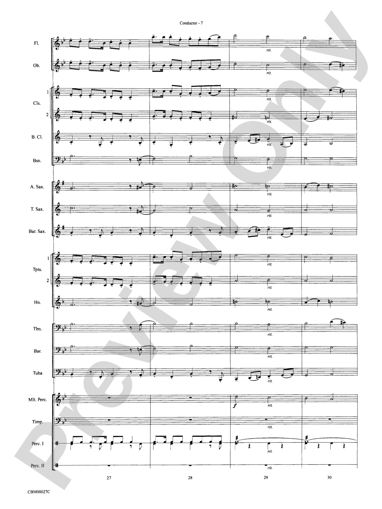 How the Grinch Stole Christmas: Concert Band Conductor Score & Parts