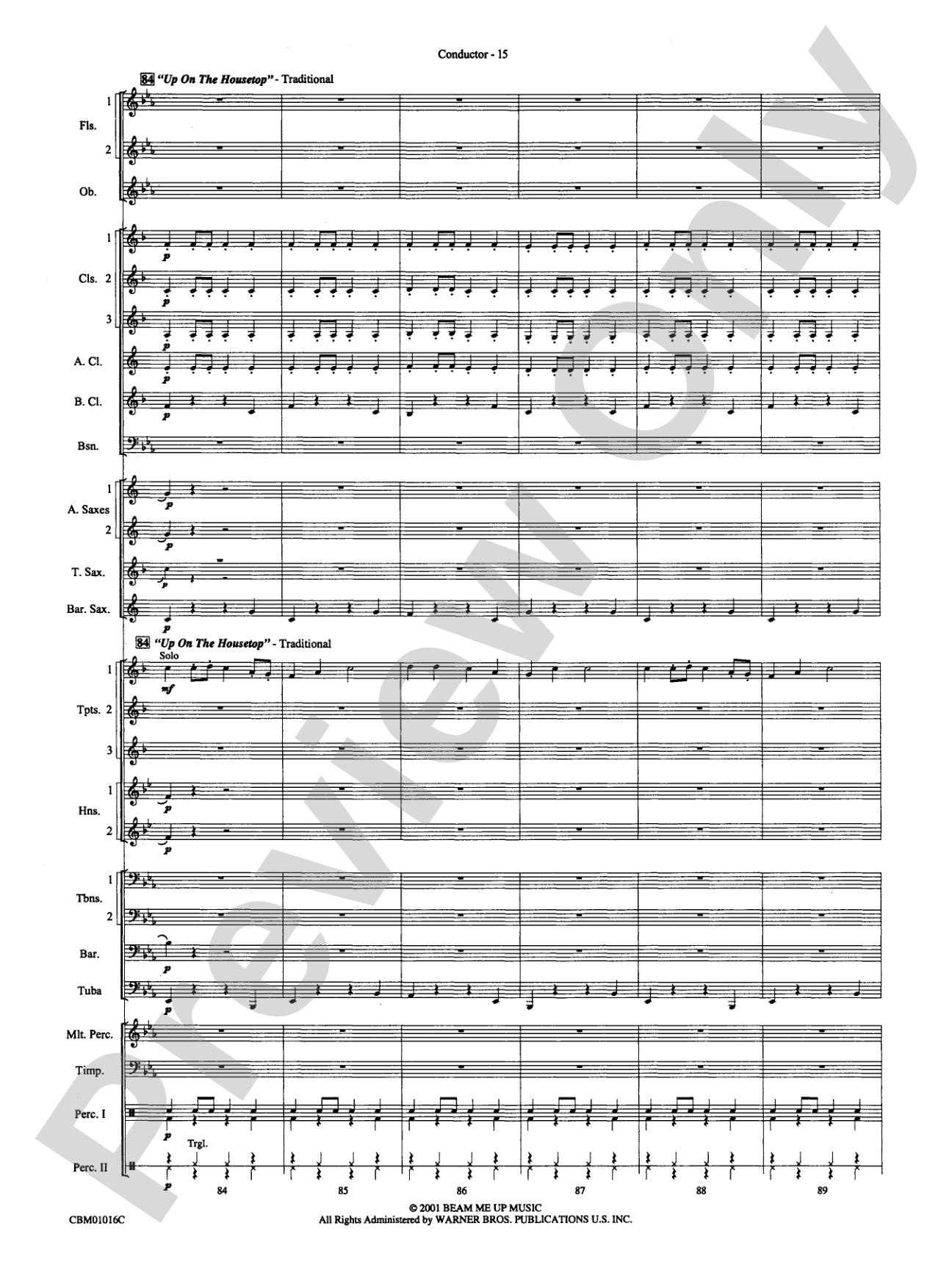 Christmas Fantastique (Medley): Concert Band Conductor Score & Parts