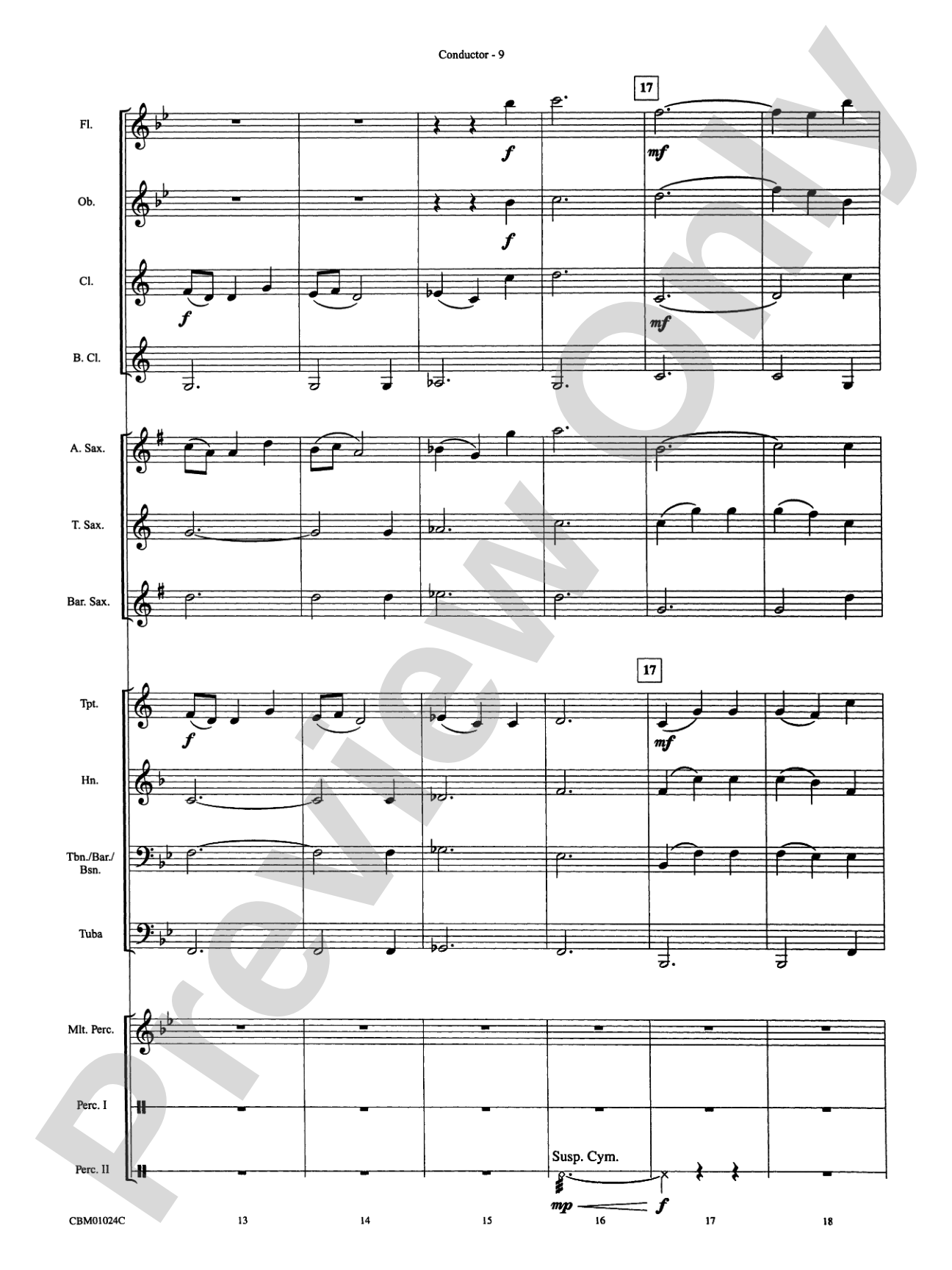 Harry Potter, Themes from: Concert Band Conductor Score & Parts