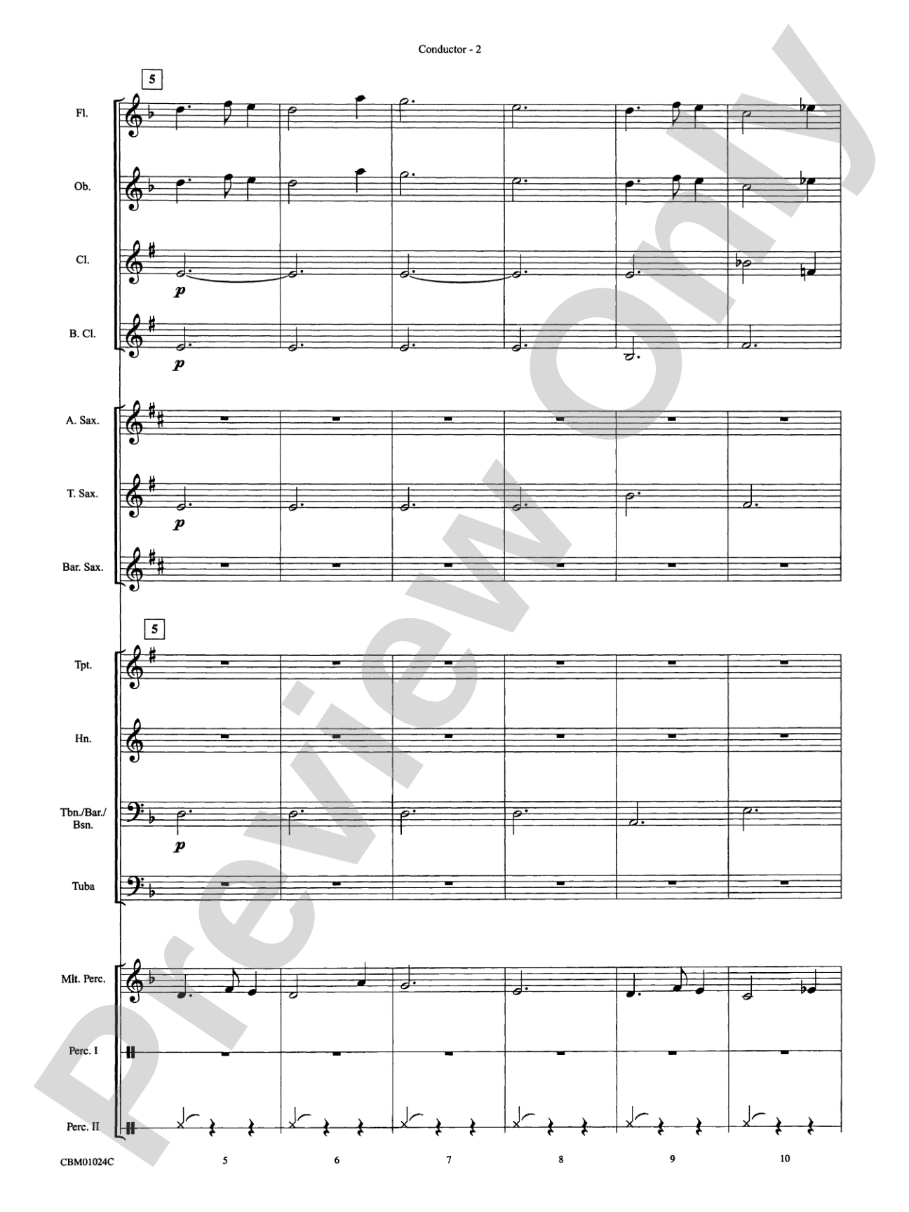 Harry Potter, Themes from: Concert Band Conductor Score & Parts