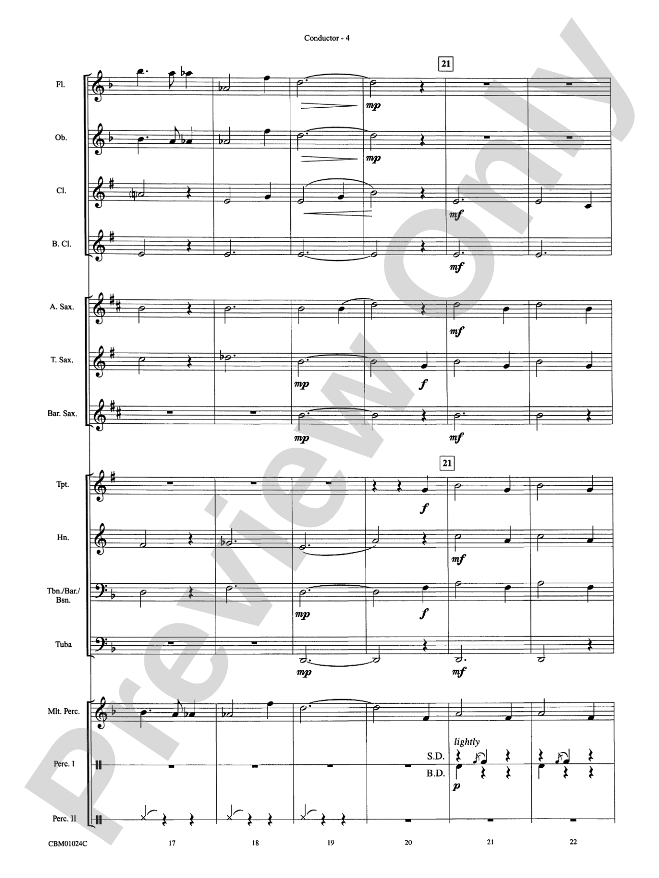 Harry Potter, Themes from: Concert Band Conductor Score & Parts