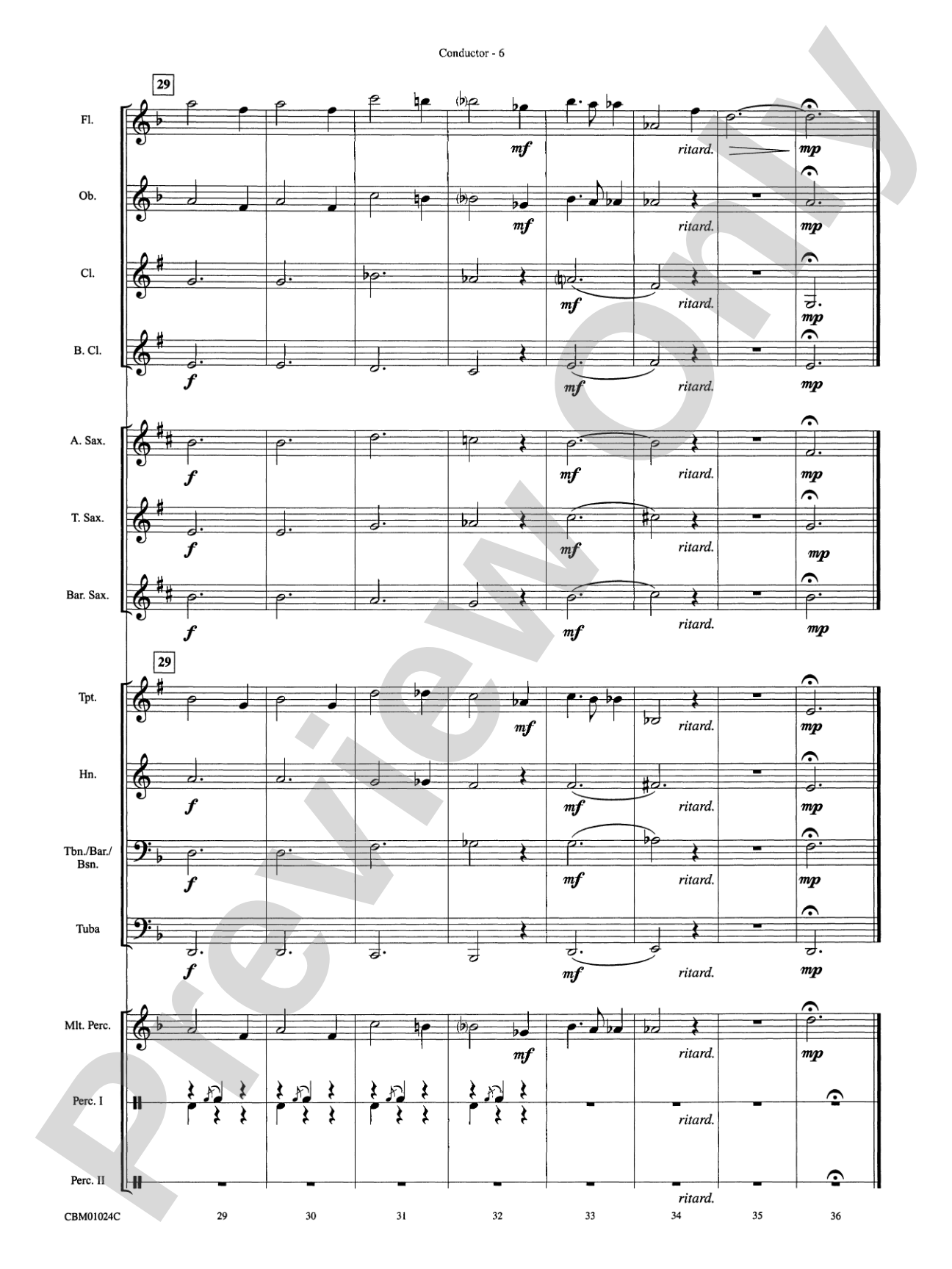 Harry Potter, Themes from: Concert Band Conductor Score & Parts