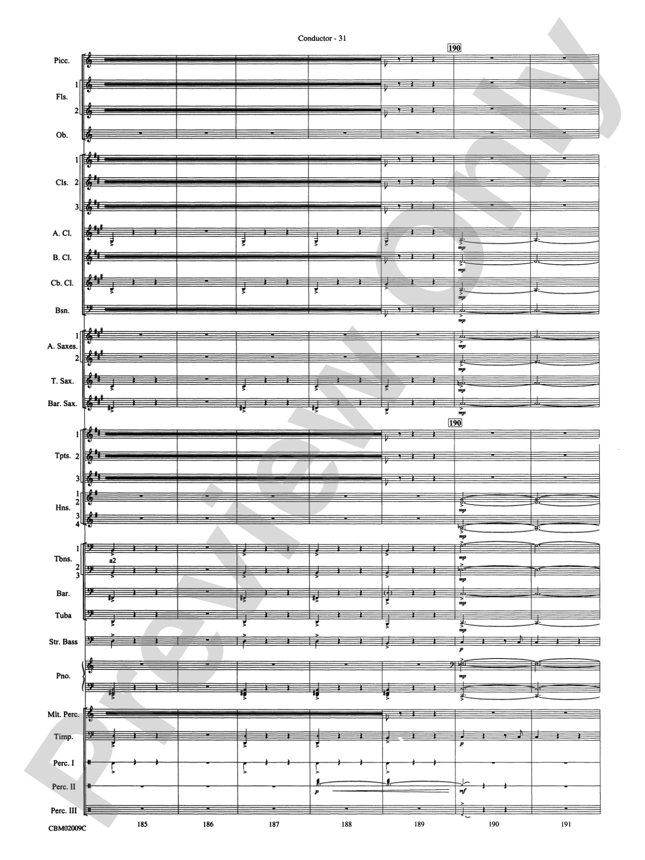 The Lord of the Rings: The Fellowship of the Ring, Symphonic Suite from: Concert Band Conductor Score & Parts