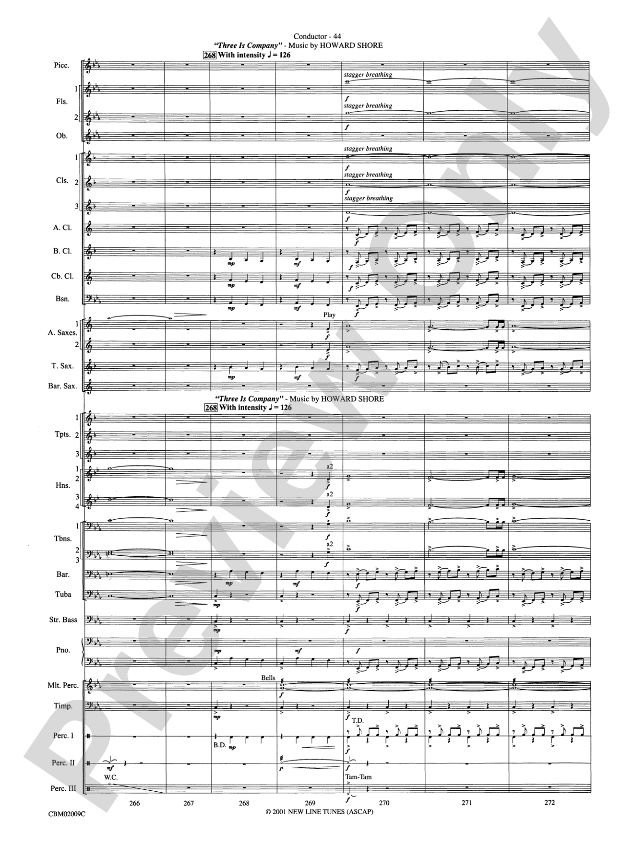 The Lord of the Rings: The Fellowship of the Ring, Symphonic Suite from: Concert Band Conductor Score & Parts
