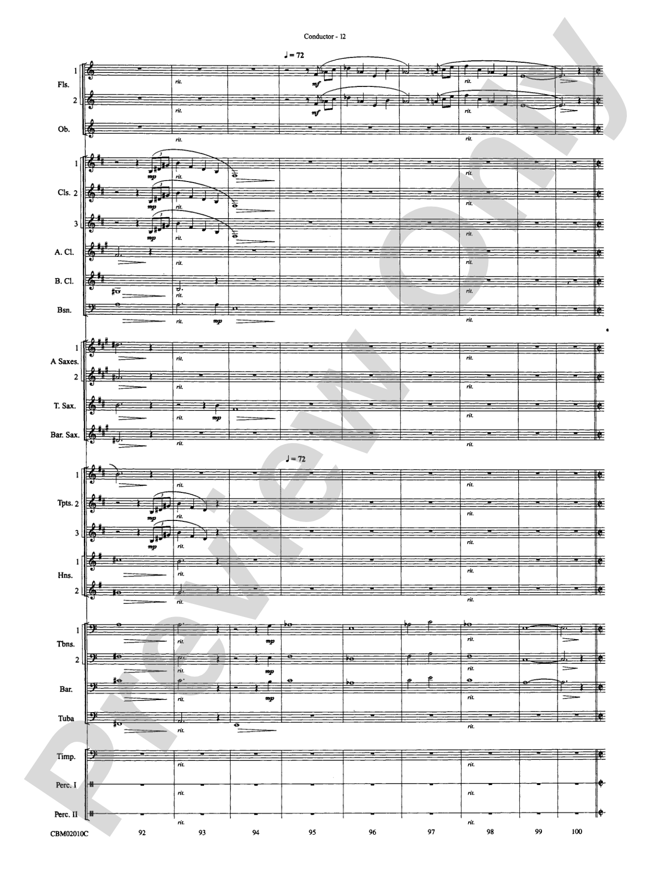 The Lord of the Rings: The Fellowship of the Ring, Concert Medley from: Concert Band Conductor Score & Parts