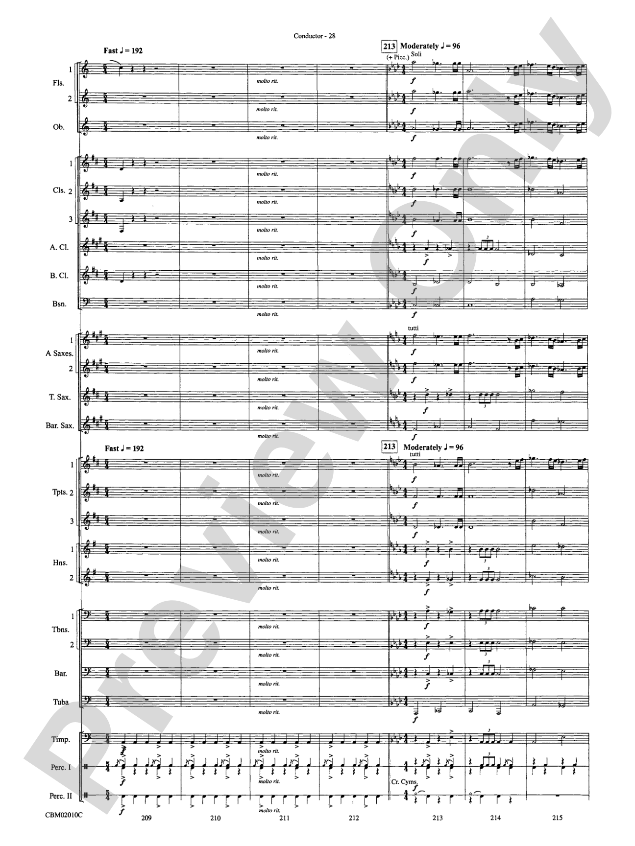 The Lord of the Rings: The Fellowship of the Ring, Concert Medley from: Concert Band Conductor Score & Parts