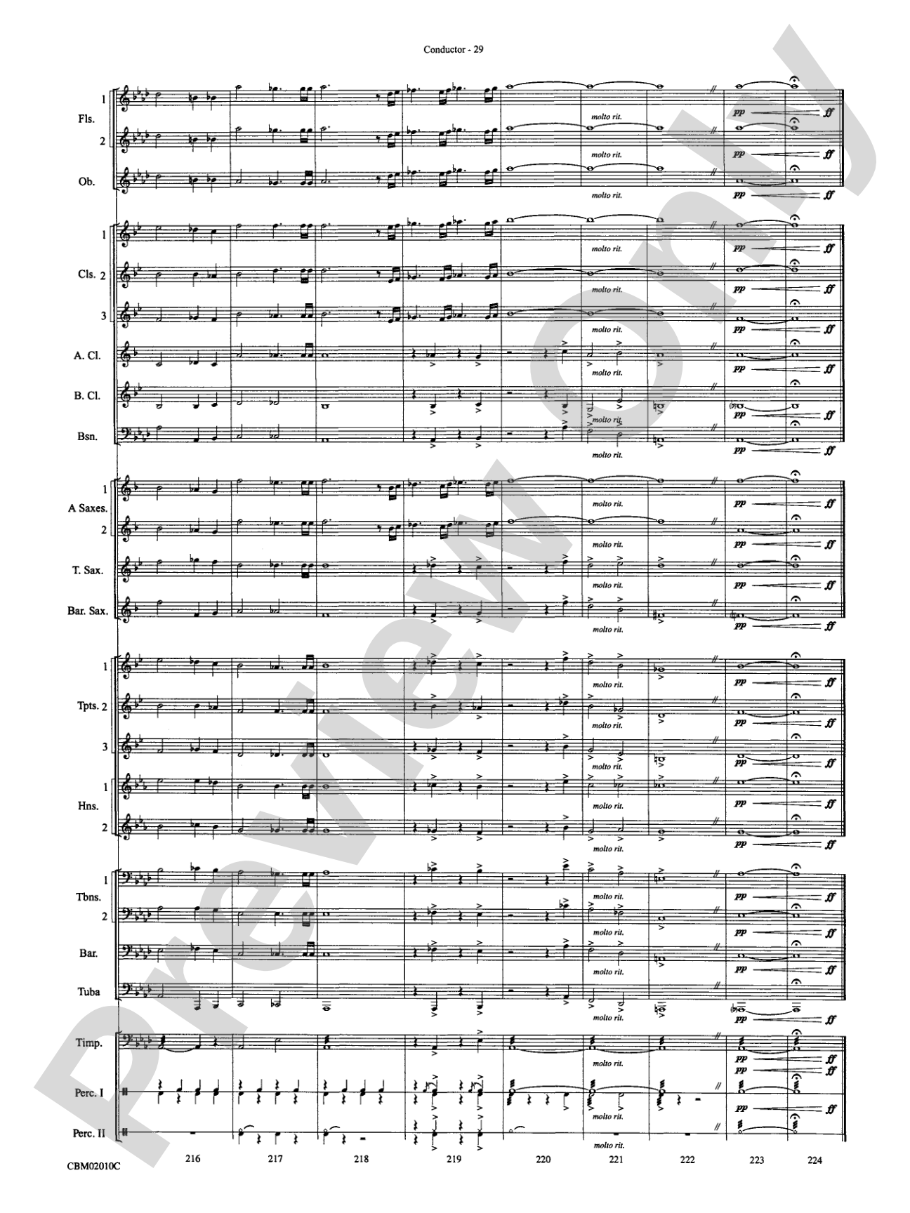 The Lord of the Rings: The Fellowship of the Ring, Concert Medley from: Concert Band Conductor Score & Parts