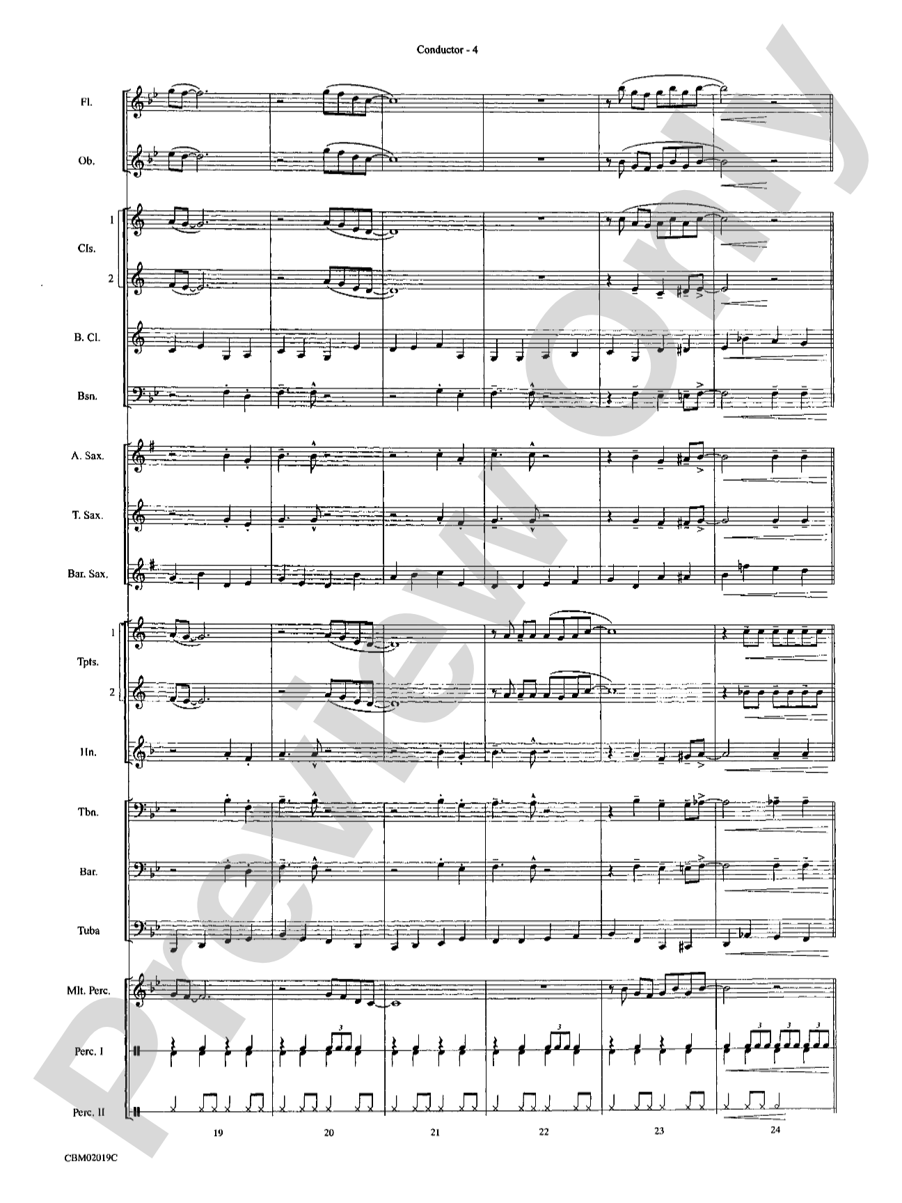 Chattanooga Choo Choo: Concert Band Conductor Score & Parts