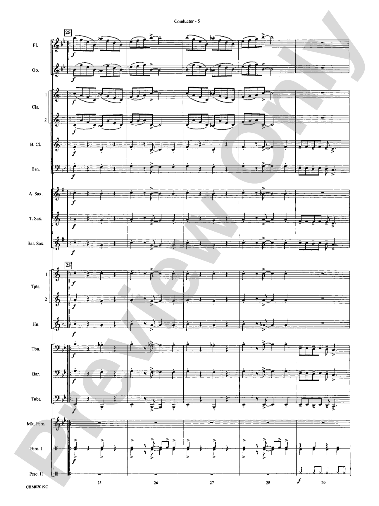 Chattanooga Choo Choo: Concert Band Conductor Score & Parts