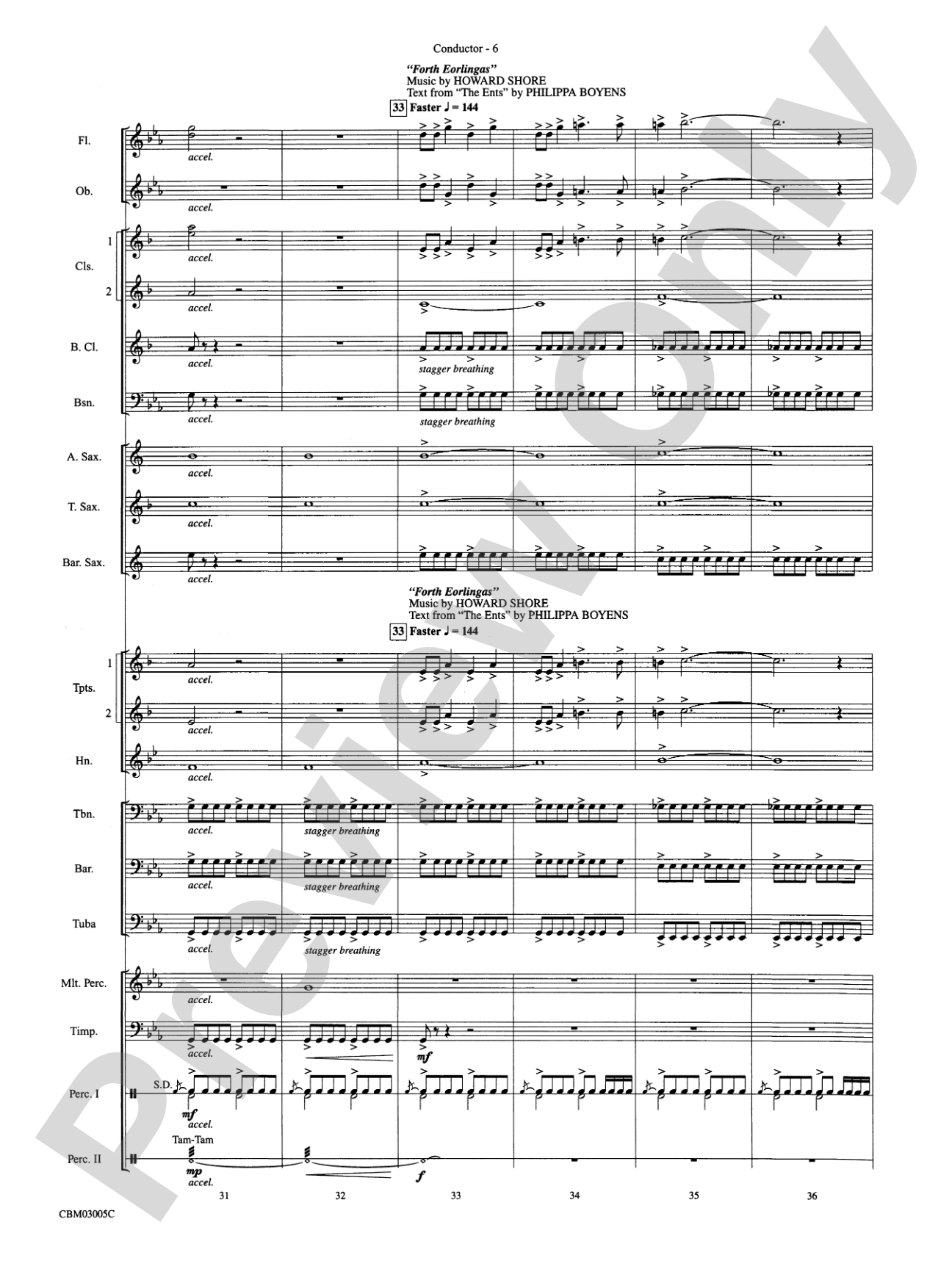 The Lord of the Rings: The Two Towers, Highlights from: Score