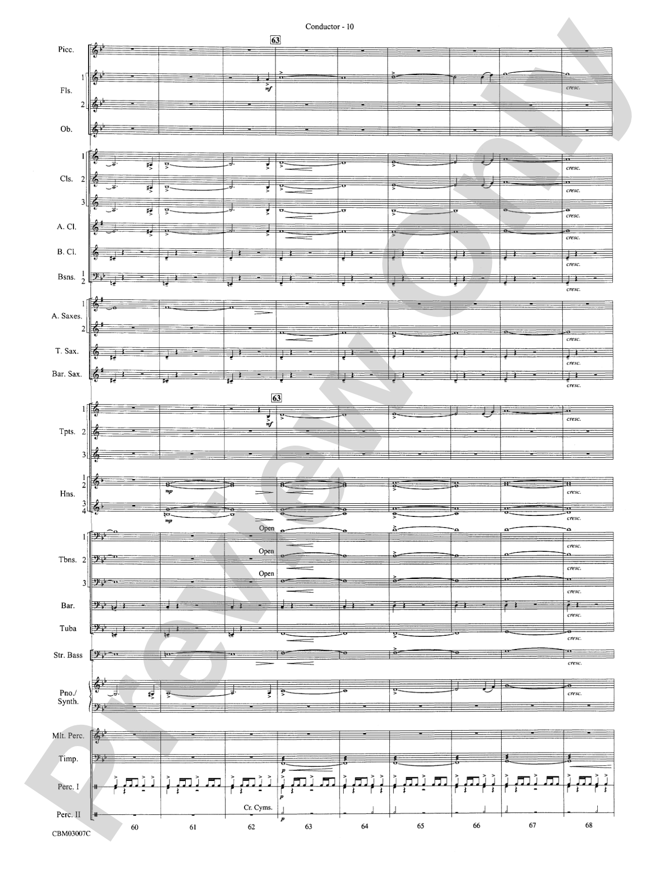The Lord of the Rings: The Two Towers, Symphonic Suite from: Concert Band Conductor Score & Parts