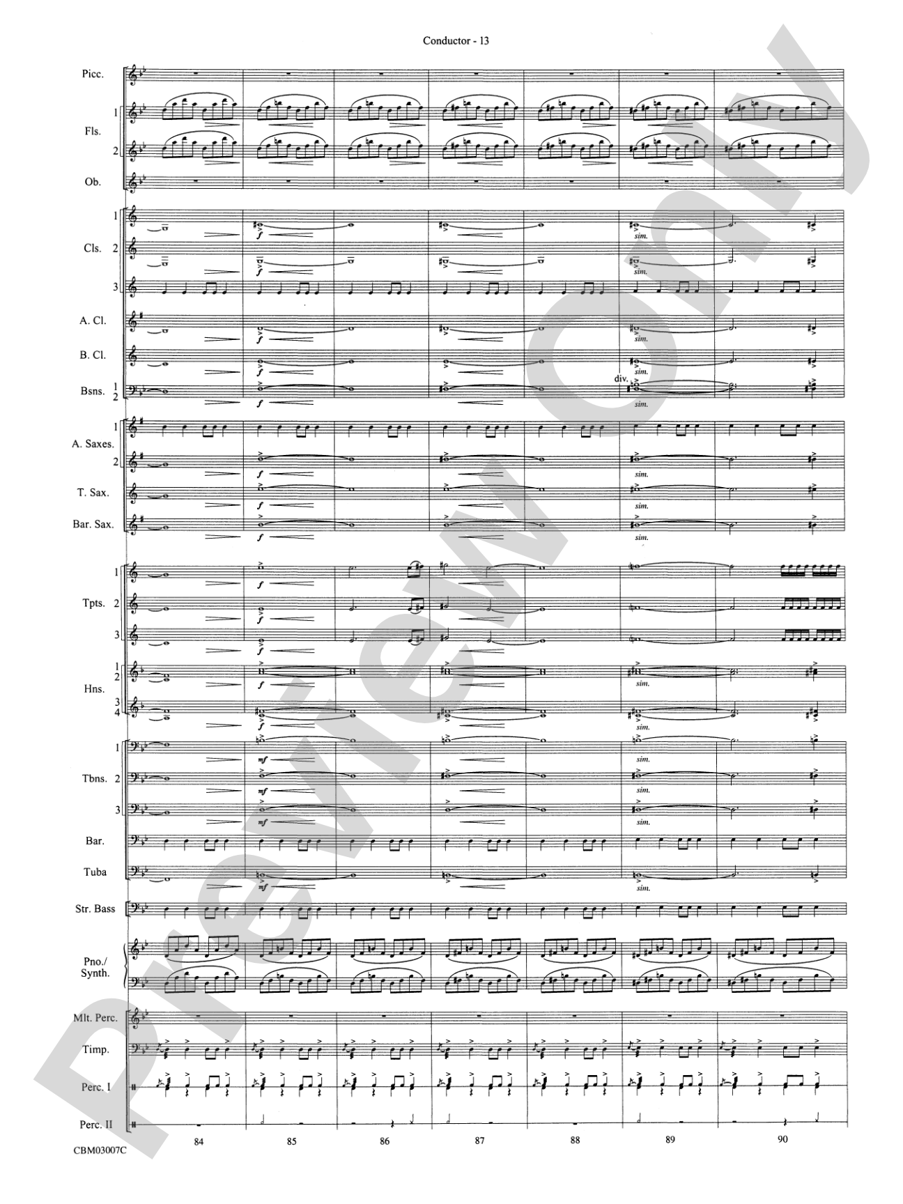The Lord of the Rings: The Two Towers, Symphonic Suite from: Concert Band Conductor Score & Parts