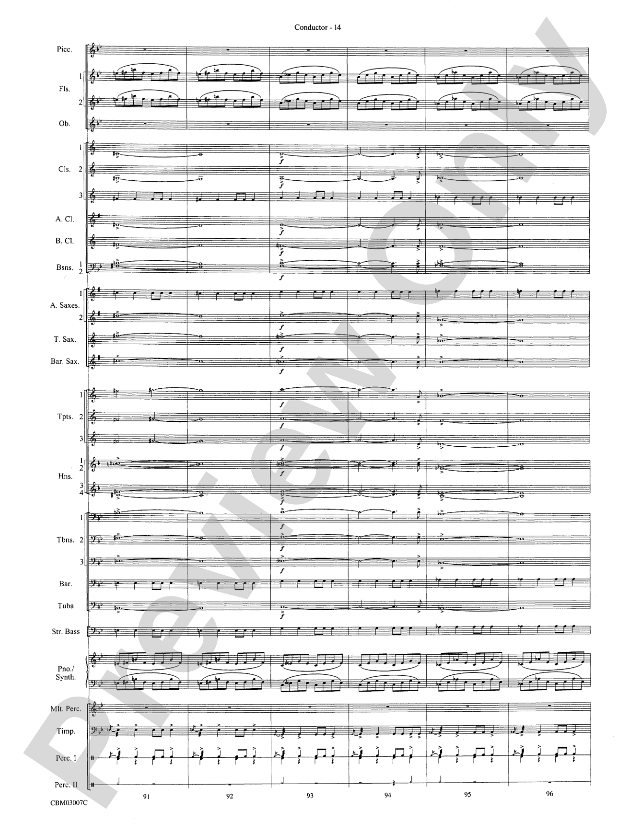 The Lord of the Rings: The Two Towers, Symphonic Suite from: Concert Band Conductor Score & Parts