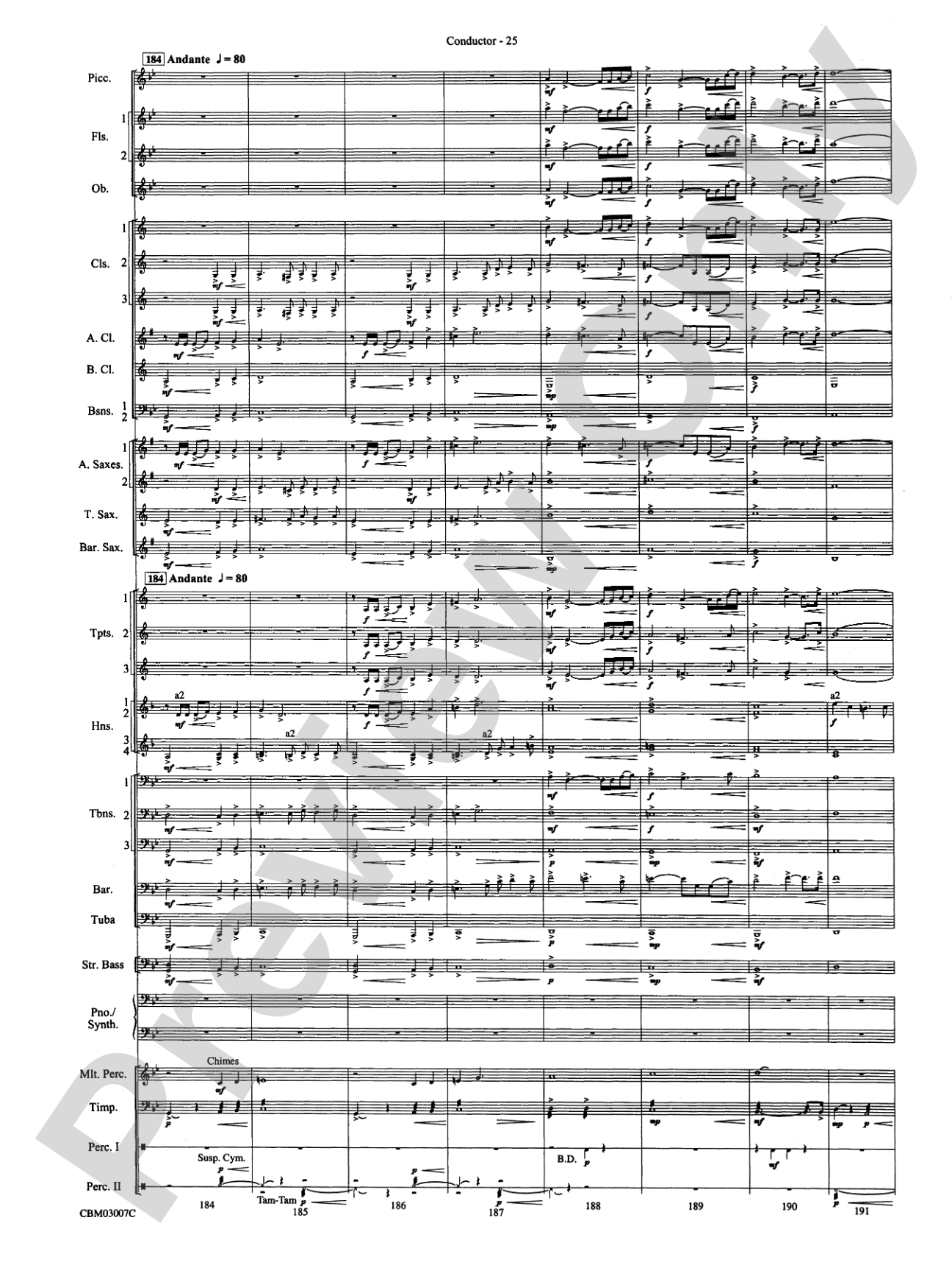 The Lord of the Rings: The Two Towers, Symphonic Suite from: Concert Band Conductor Score & Parts
