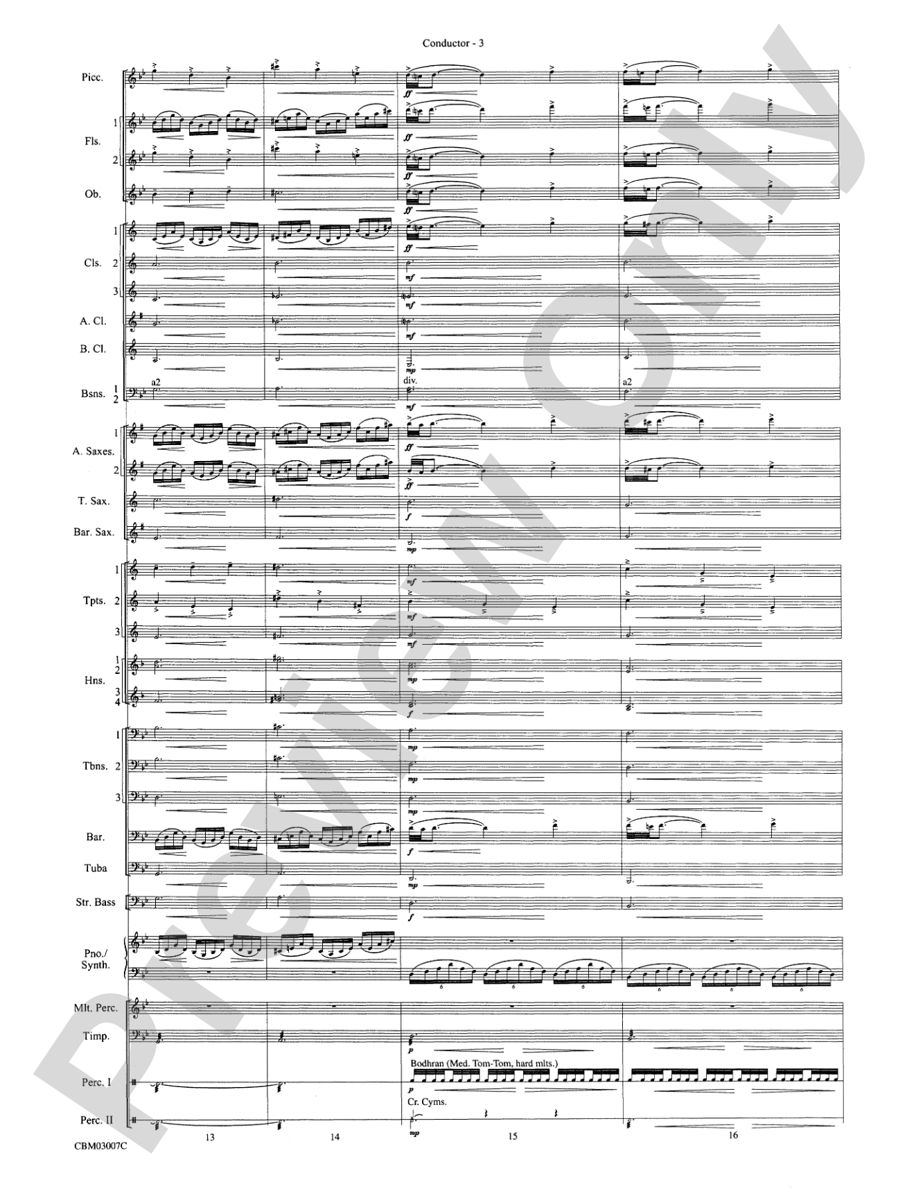 The Lord of the Rings: The Two Towers, Symphonic Suite from: Concert Band Conductor Score & Parts