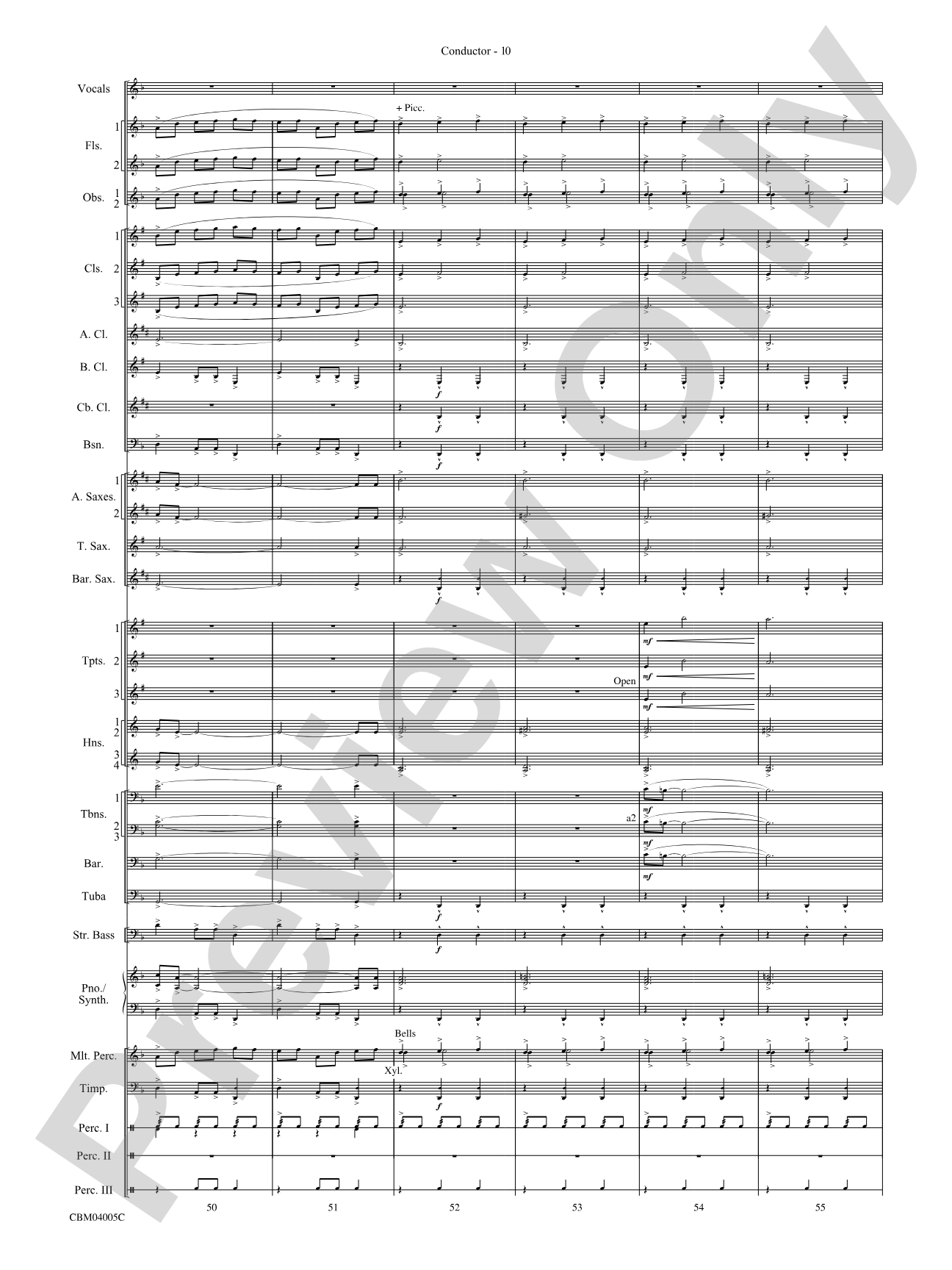 The Lord of the Rings: The Return of the King, Symphonic Suite from: Concert Band Conductor Score & Parts