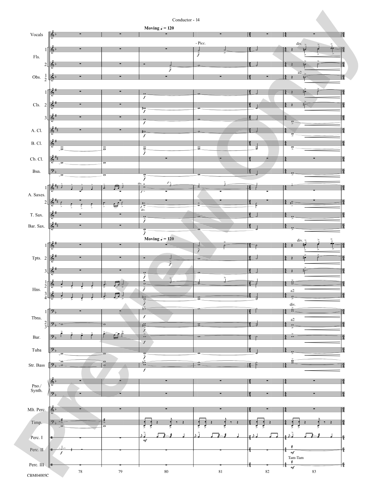 The Lord of the Rings: The Return of the King, Symphonic Suite from: Concert Band Conductor Score & Parts