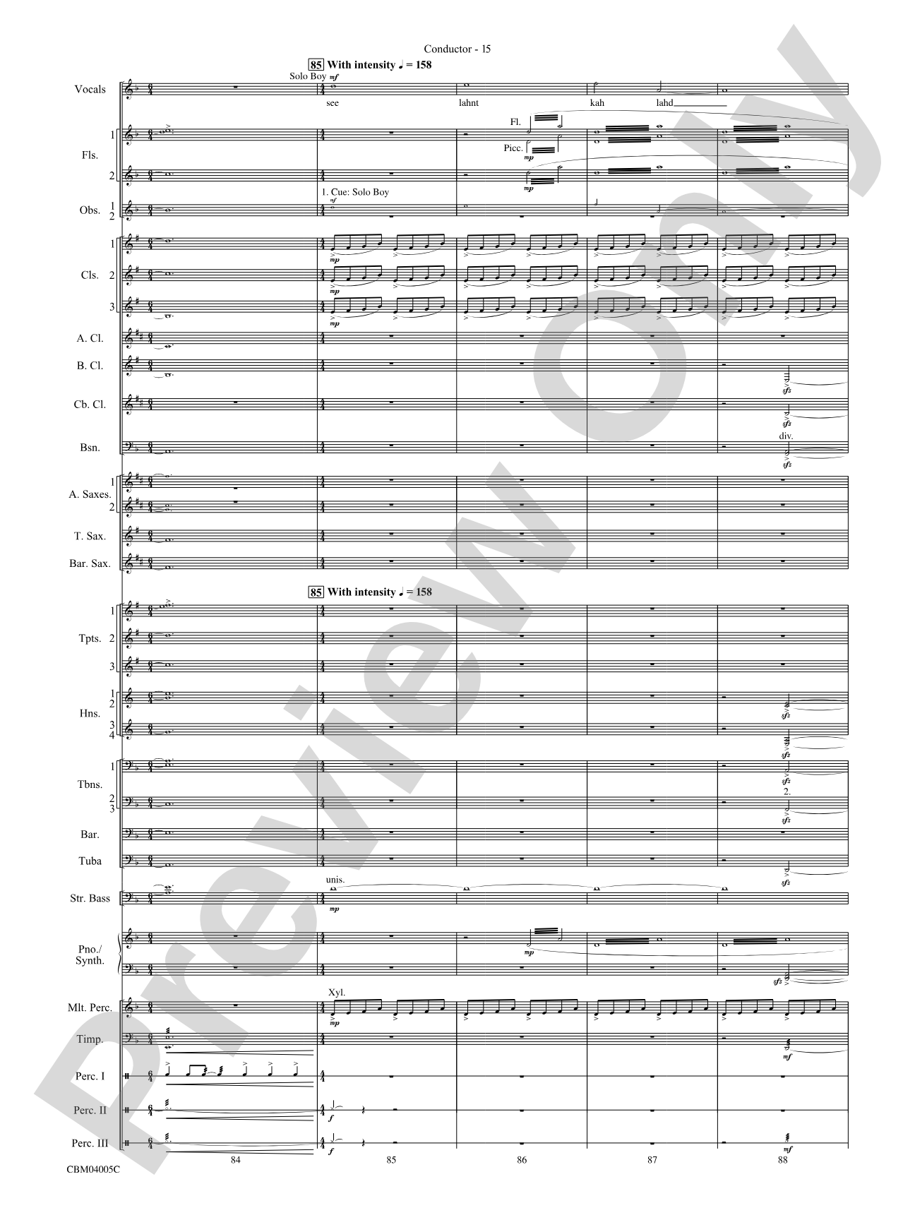 The Lord of the Rings: The Return of the King, Symphonic Suite from: Concert Band Conductor Score & Parts