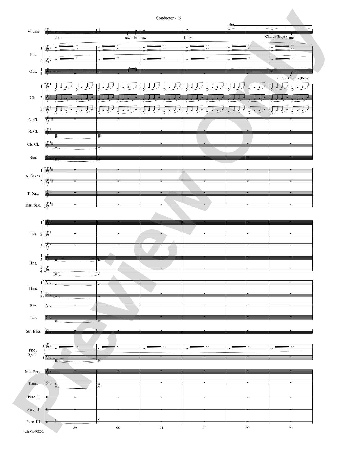 The Lord of the Rings: The Return of the King, Symphonic Suite from: Concert Band Conductor Score & Parts