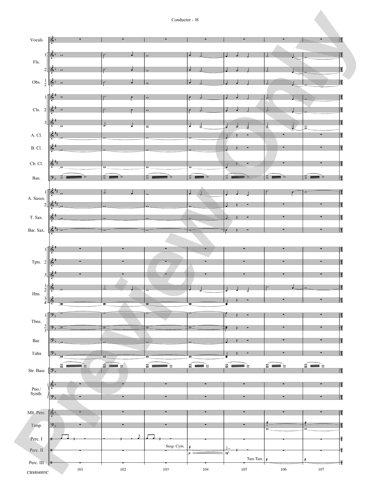 The Lord of the Rings: The Return of the King, Symphonic Suite from: Concert Band Conductor Score & Parts
