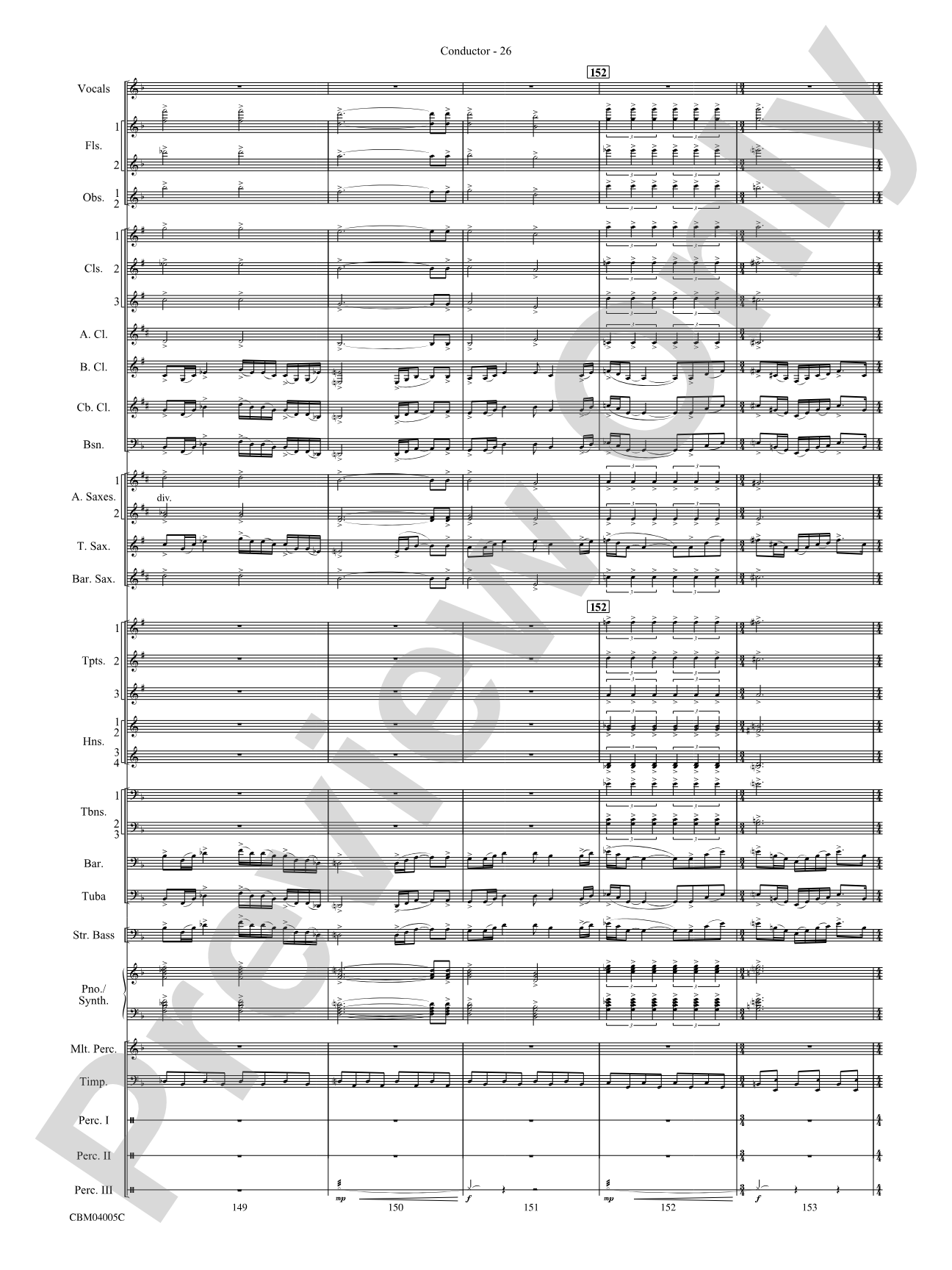 The Lord of the Rings: The Return of the King, Symphonic Suite from: Concert Band Conductor Score & Parts