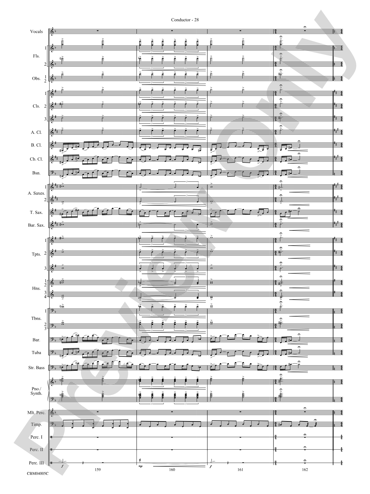 The Lord of the Rings: The Return of the King, Symphonic Suite from: Concert Band Conductor Score & Parts