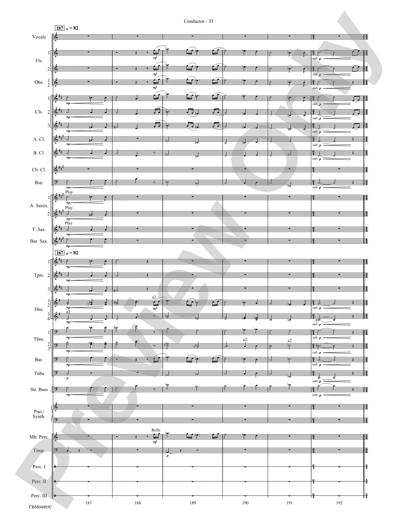 The Lord of the Rings: The Return of the King, Symphonic Suite from: Concert Band Conductor Score & Parts