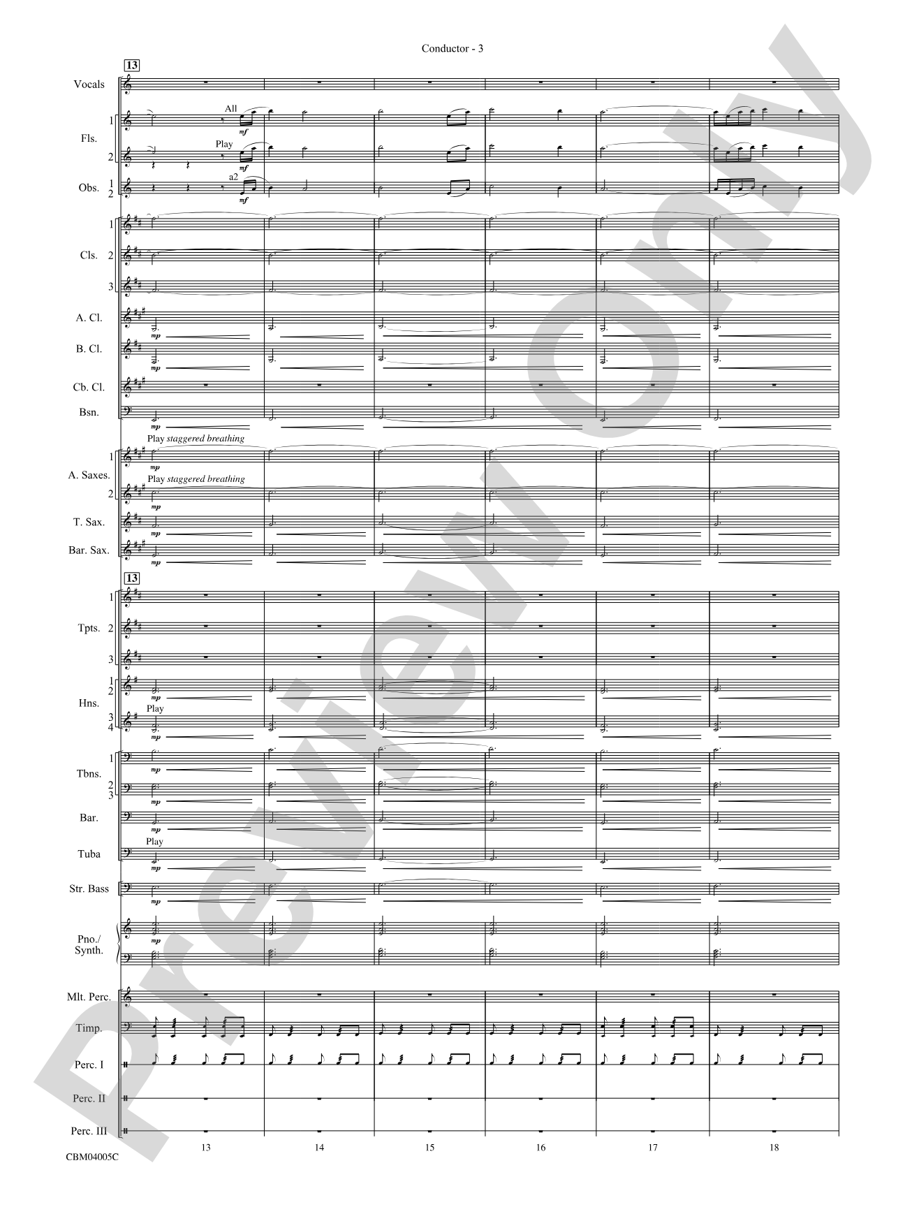 The Lord of the Rings: The Return of the King, Symphonic Suite from: Concert Band Conductor Score & Parts