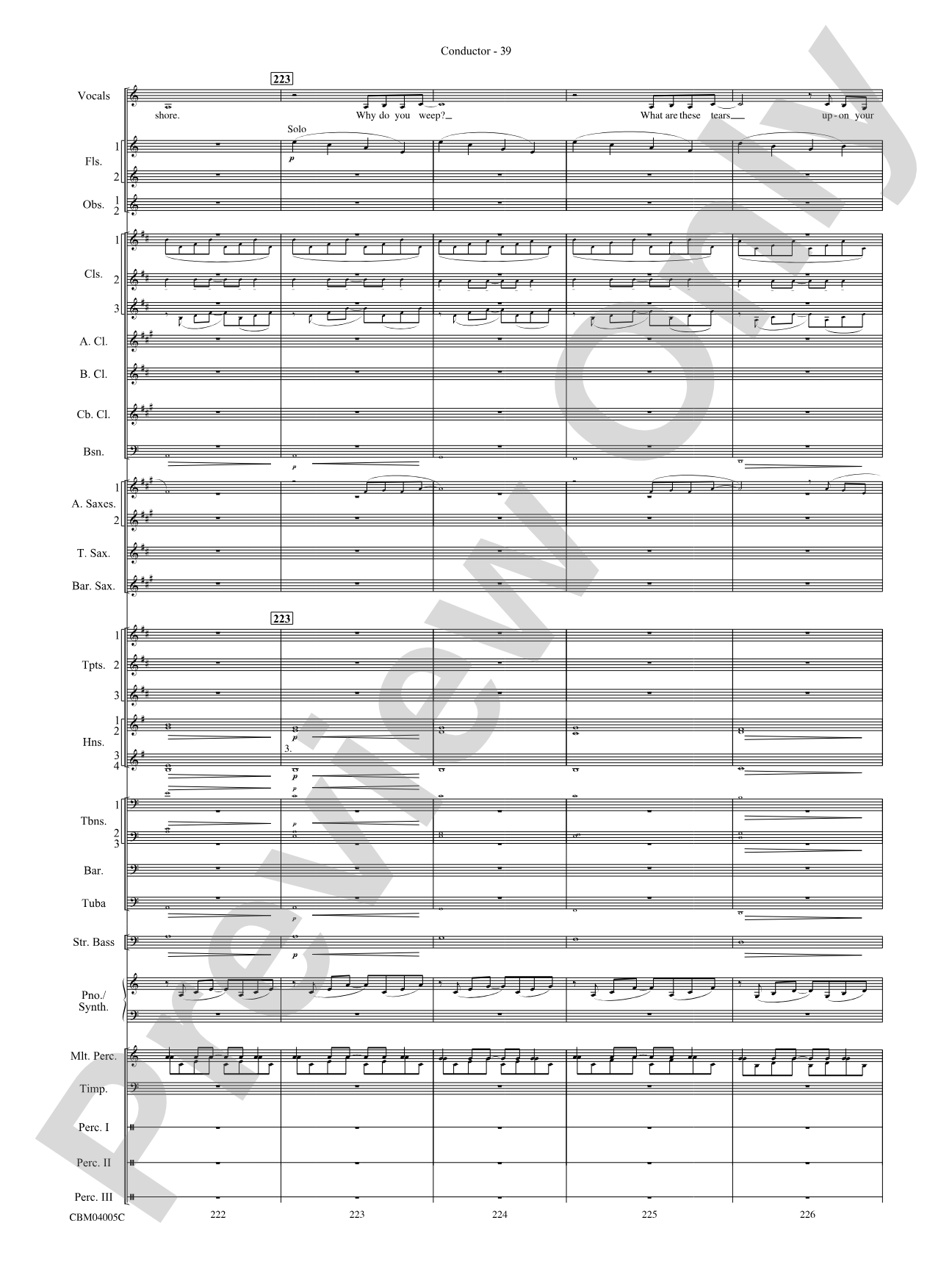 The Lord of the Rings: The Return of the King, Symphonic Suite from: Concert Band Conductor Score & Parts